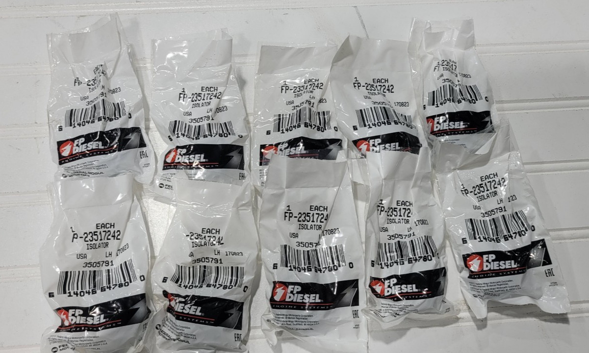 10PCS Oil Pan Isolator Detroit Diesel S60 12.7L Engine NEW 23517242 FP Diesel