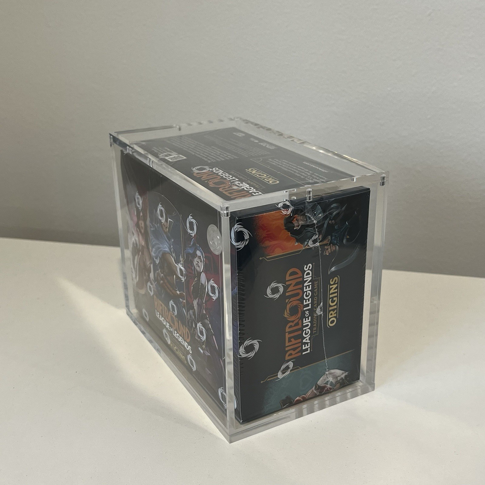 Riftbound Booster Box Acrylic Display Case League of Legends Magnetic 99% UVR