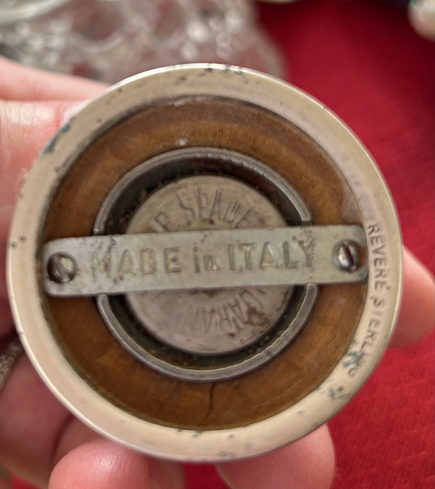 Vtg REVERE SILVERSMITHS STERLING SILVER SALT & PEPPER SHAKERS J.E. Caldwell Co 2