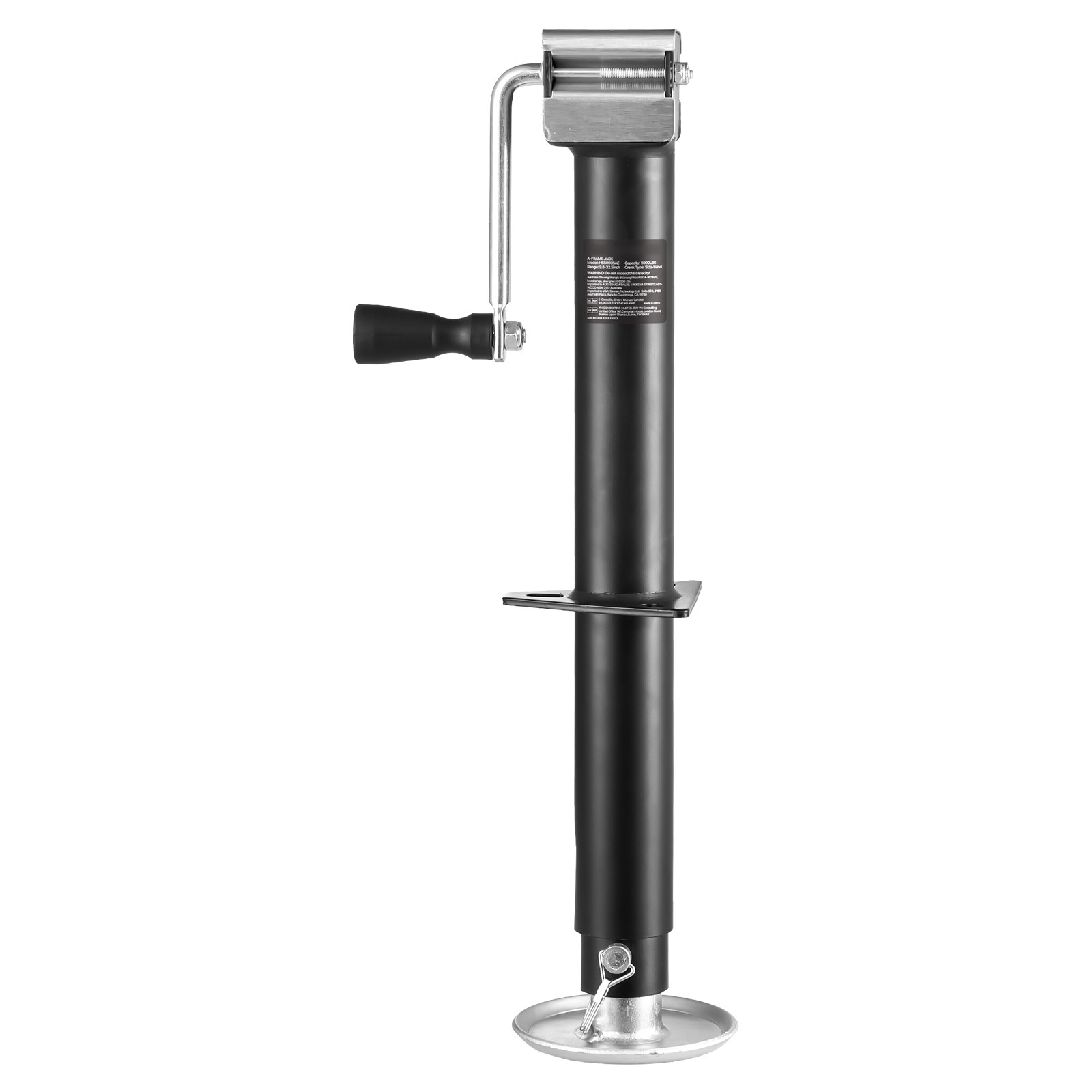 A Frame Trailer Jack Bolt on Trailer Tongue Jack 5000 lbs 15-inch Travel