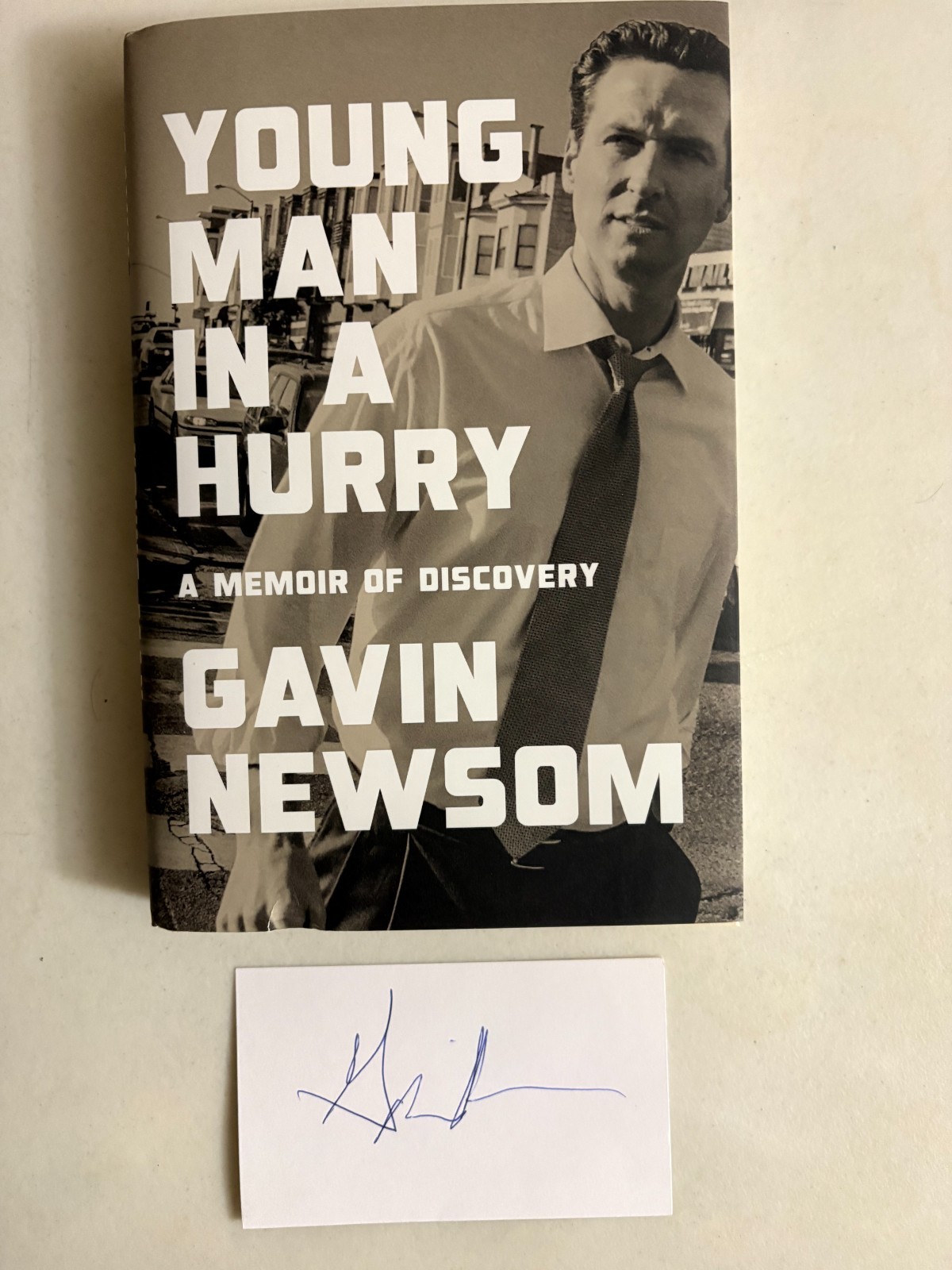 Gavin Newsom Signed book