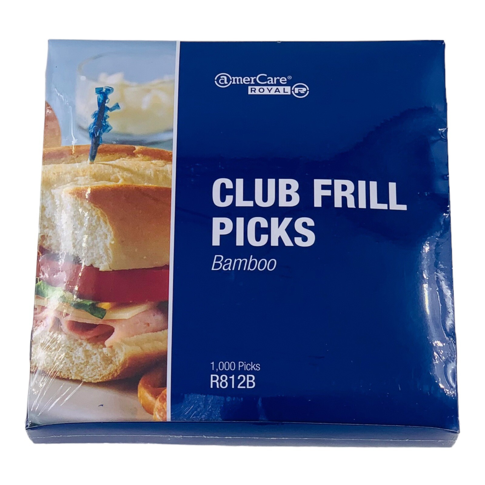 1,000 Count Bamboo Club Frill Picks Club Sandwich Hors d'oeuvres Serving Picks