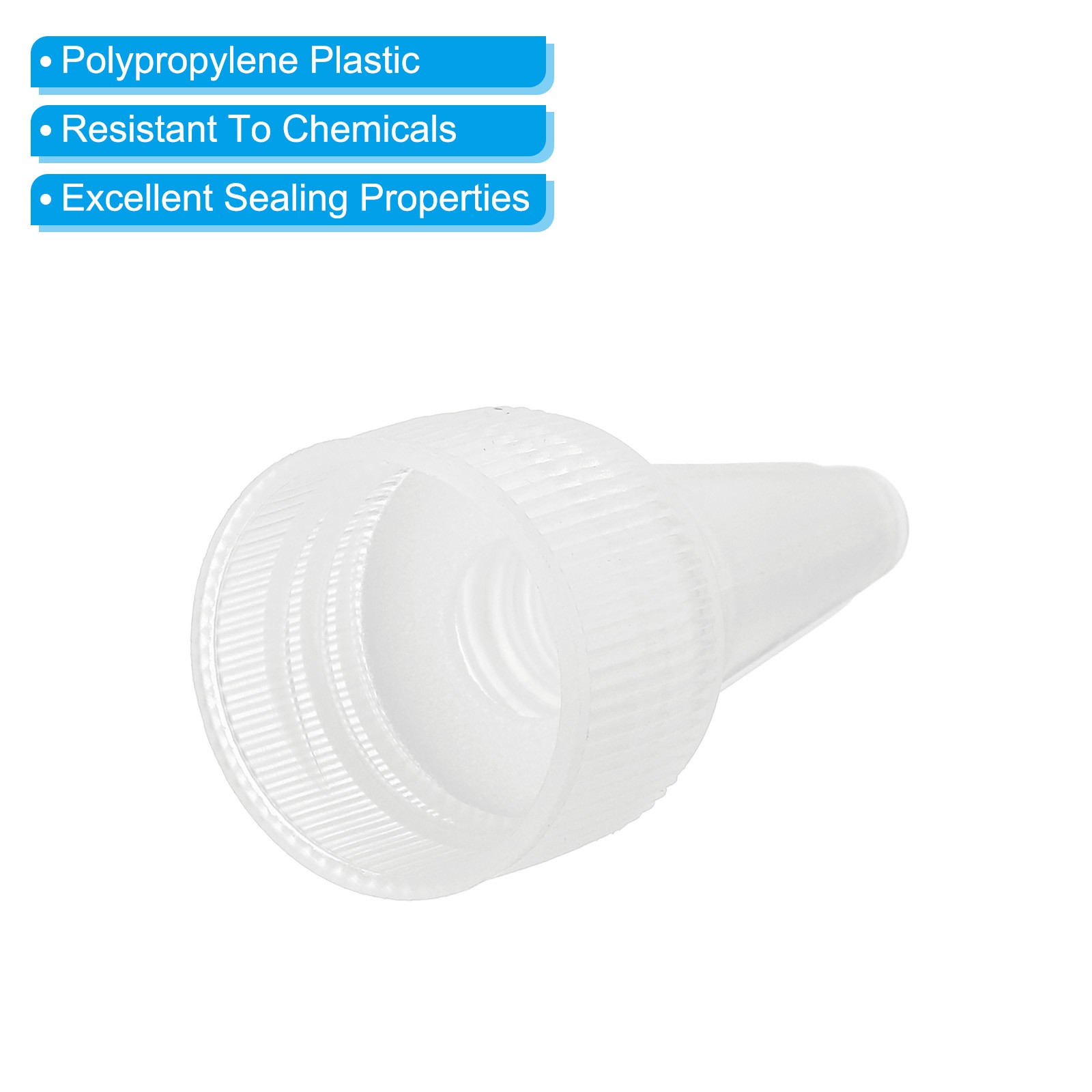 Twist Bottle Caps, 40Pcs 20/410 Squeeze Bottle Cap Replacement Caps Clear