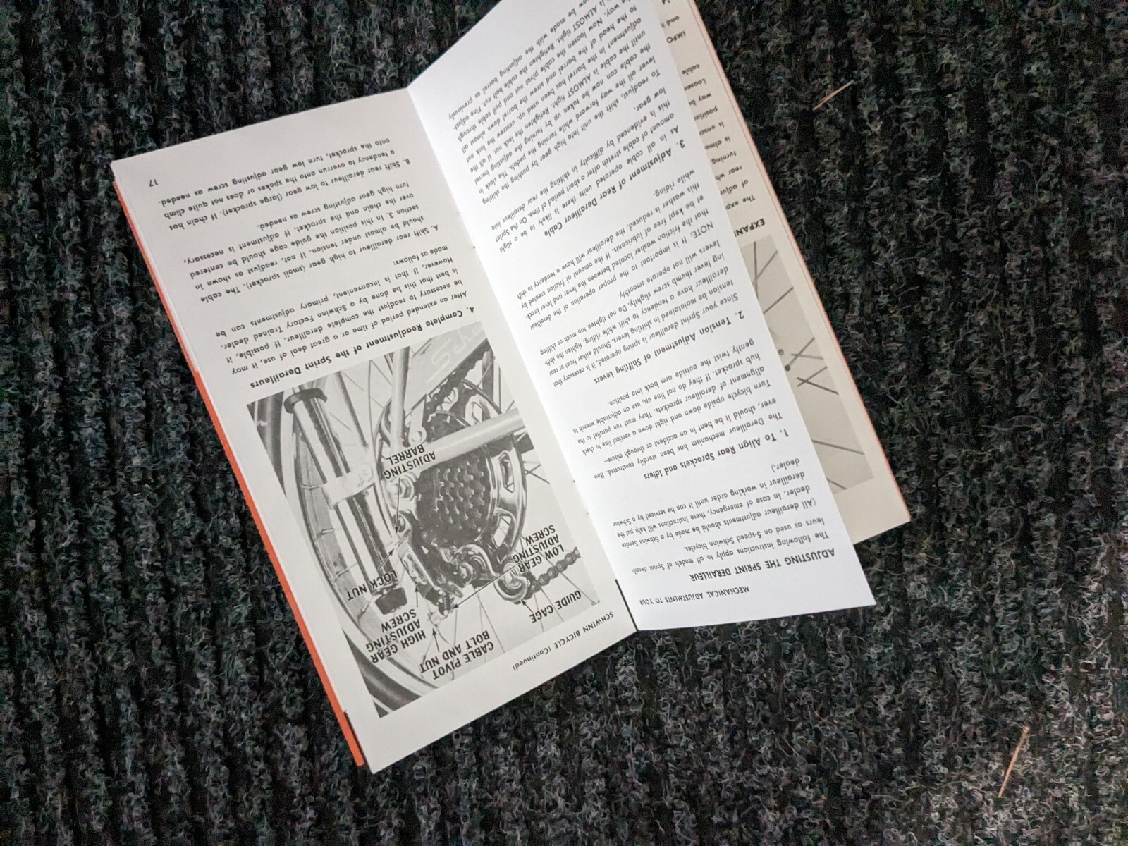 SCHWINN 1968 KRATE & 5 Speed Bicycle Stingray Owners Manual