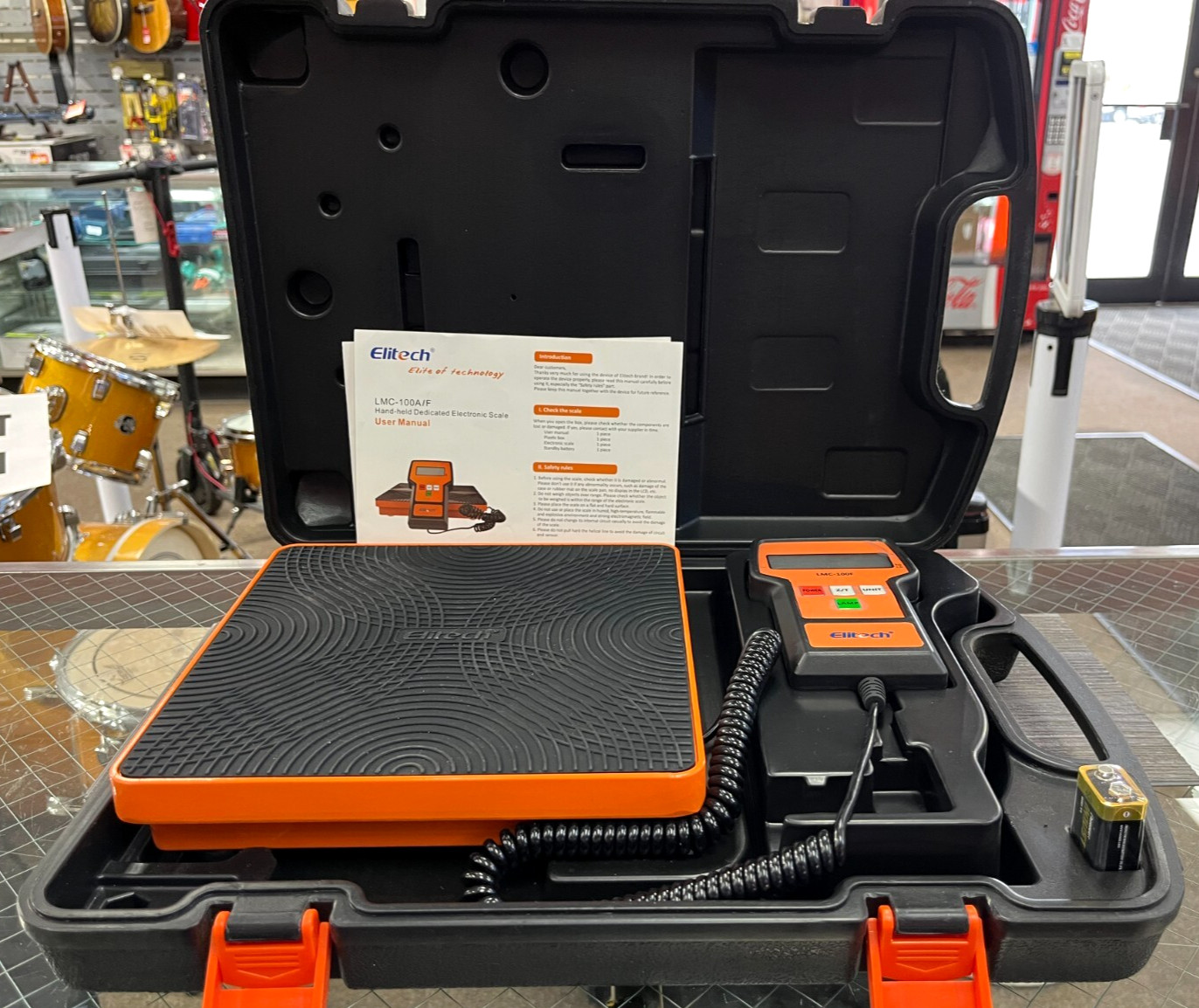 Elitech LMC-100F High Accuracy HVAC Scale, 110lb Limit, Backlit, Durable Metal