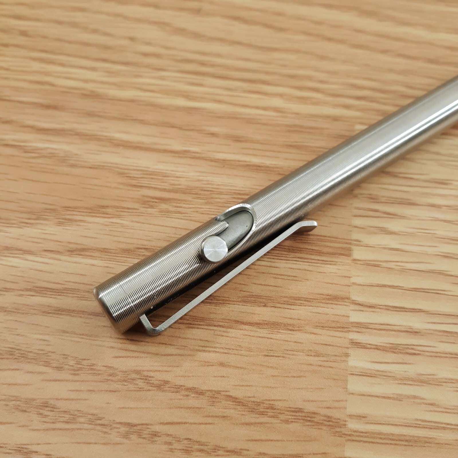 Tactile Turn Bolt Action Pen Standard 5.6" Machined From Titanium Pocket Clip