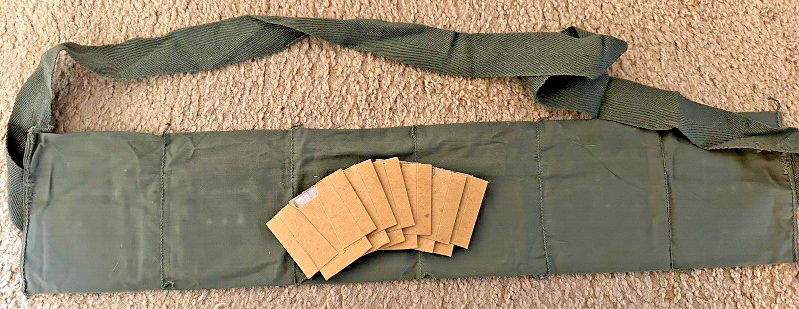 US M1 Garand Bandolier Ammo Pouch CAL 30 BALL M2 8 RD CLIPS bandoleer 30-06