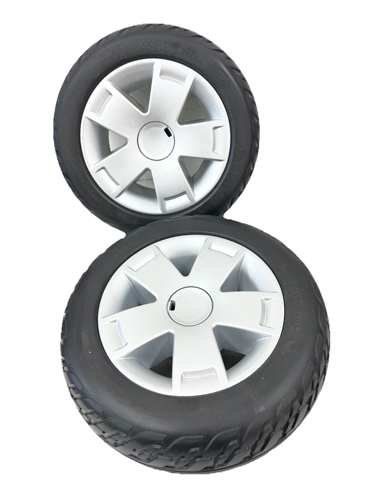 Pair Of Pride Mobility Victory 10 4-Wheel FRONT Solid Tires 10.4x3.6 WHLASMB1778