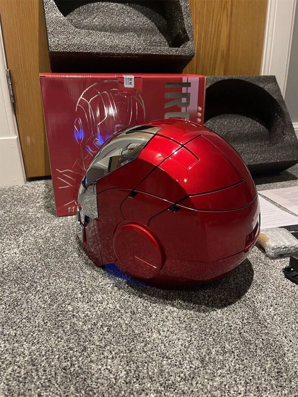 Autoking Iron Man Helmet MK5 1/1 Voice-controlled Mask Transform CosplayProp NEW