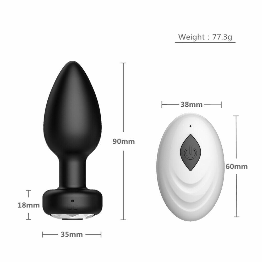 Vibrating Butt Plug Anal Dildo Prostate Massager Vibrator Sex Toys for Men Women