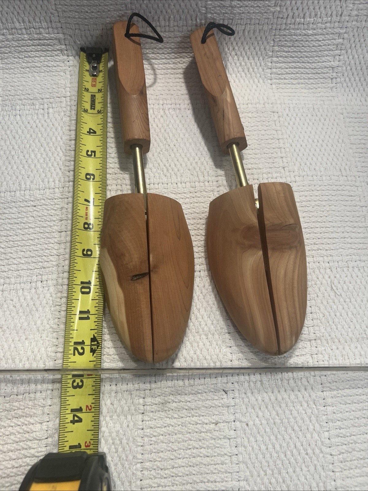 Adjustable Cedar Wood Shoe Stretchers - 12.5" Length x 3" Wide - Fits Men's 9-11
