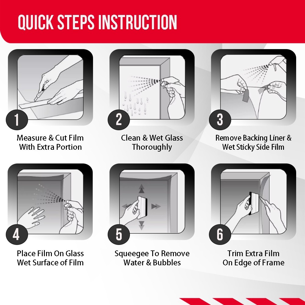 UNITED Ceramic Window Tint Roll for Home, Office, Car, Truck, Auto - 2Ply Film