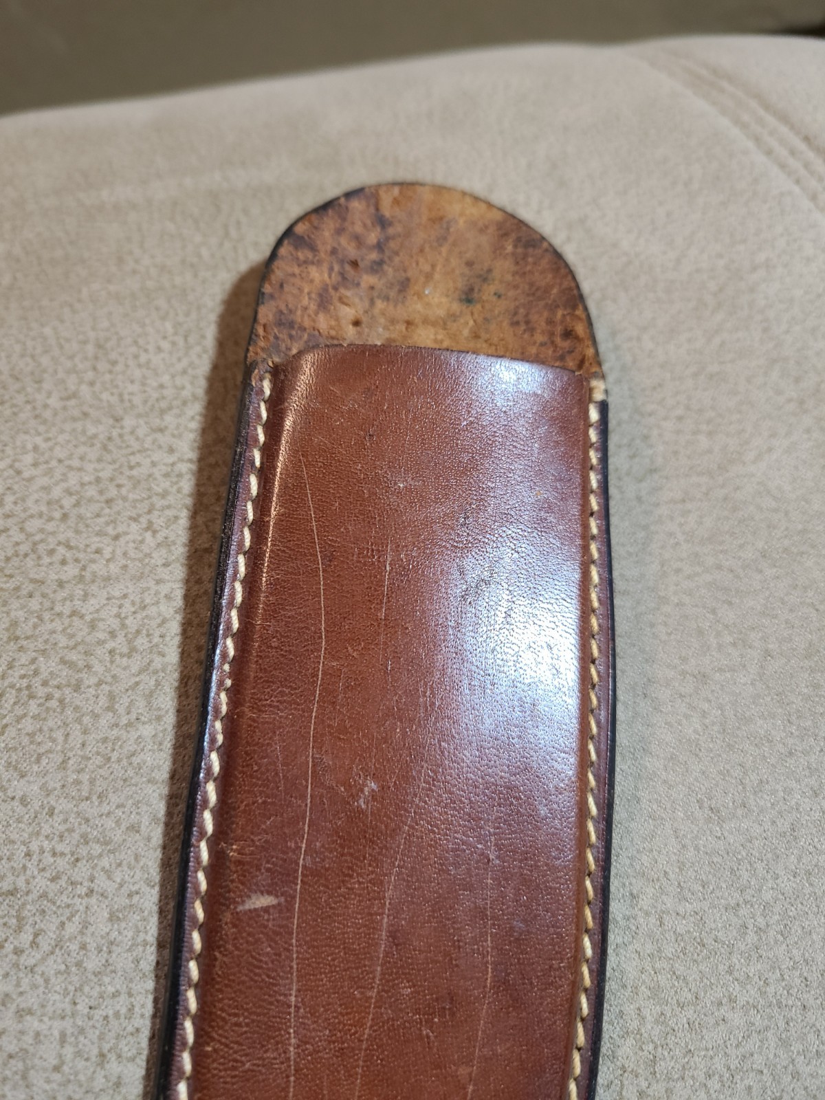 Vintage Scorpion Blade Antique Mexican Knife With Bull Horn Handle Circa 1890's