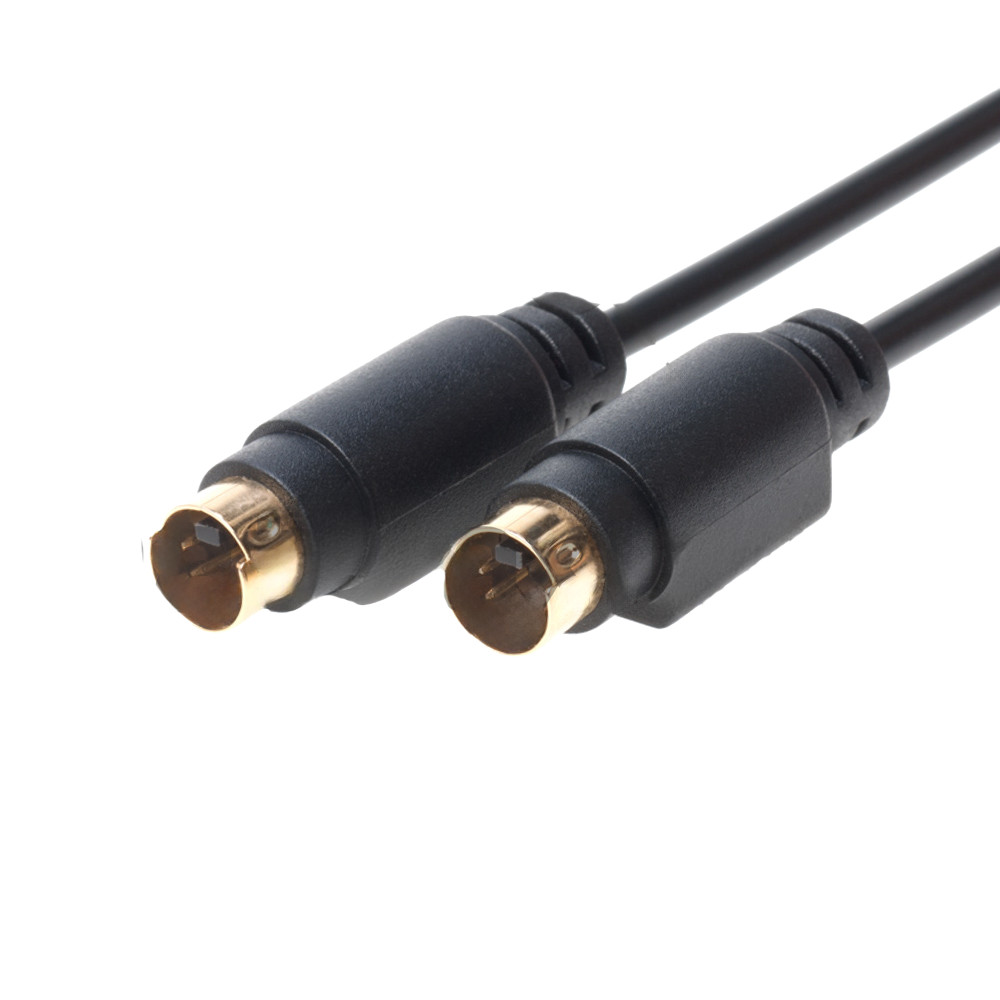 S-Video Cable Male To Male 4 Pin Gold Plated SVHS for TV DVD VCR -Multi-Pack Lot