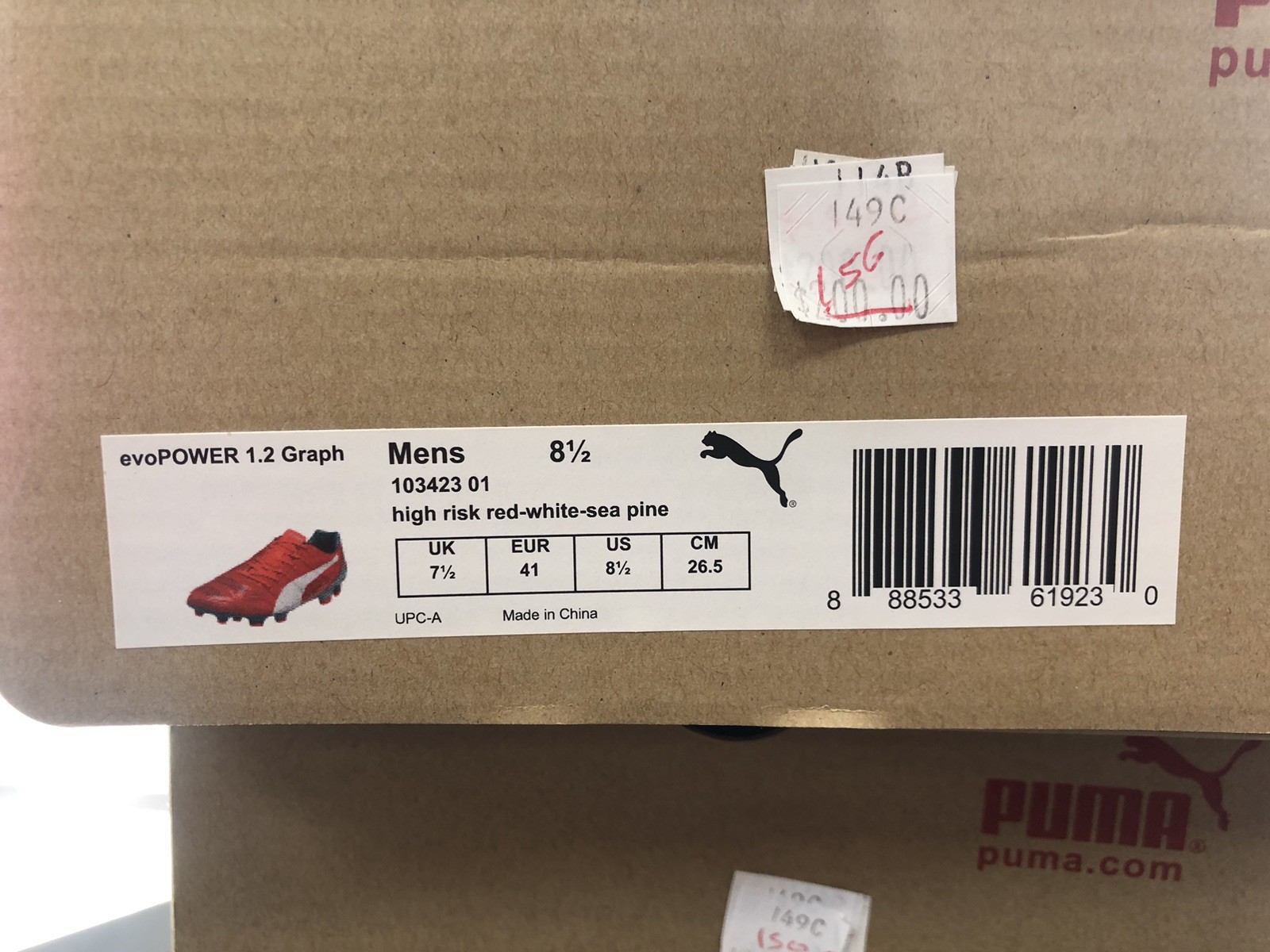 PUMA EVOPOWER 1.2 GRAPH 103423 01 HIGH RISK RED RARE