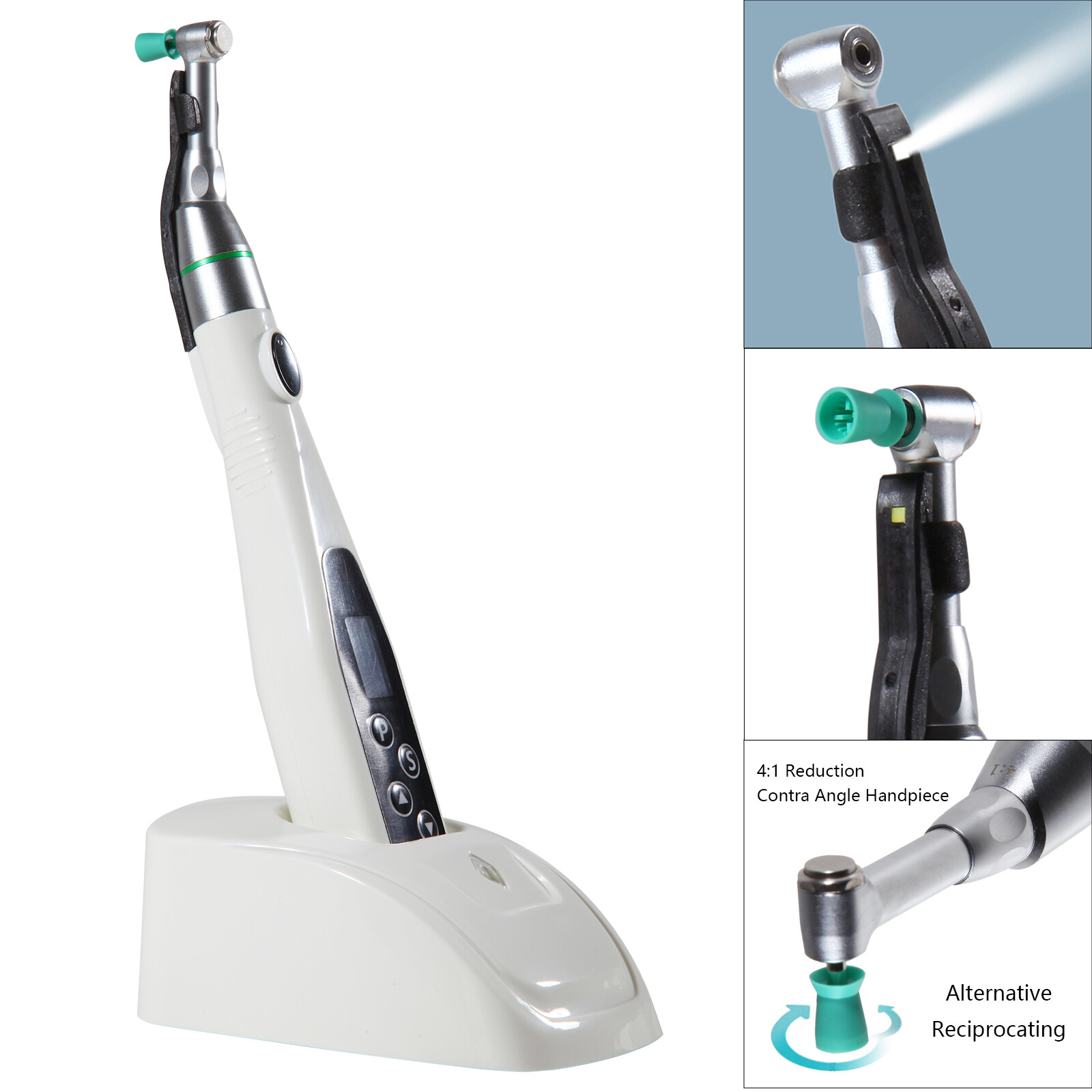 Dental hygiene Prophy LED Motor Cordless Handpiece / 100*Polishing Cups