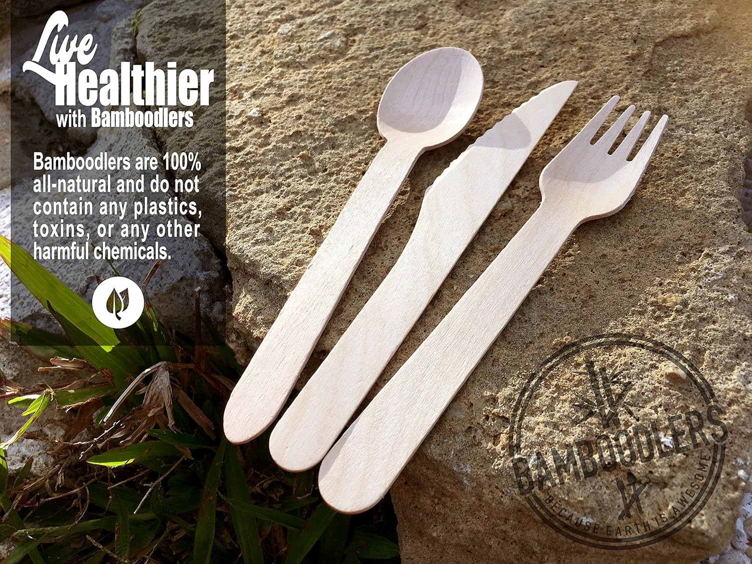 Wooden Utensil Set - All-Natural, 100% Compostable for Events