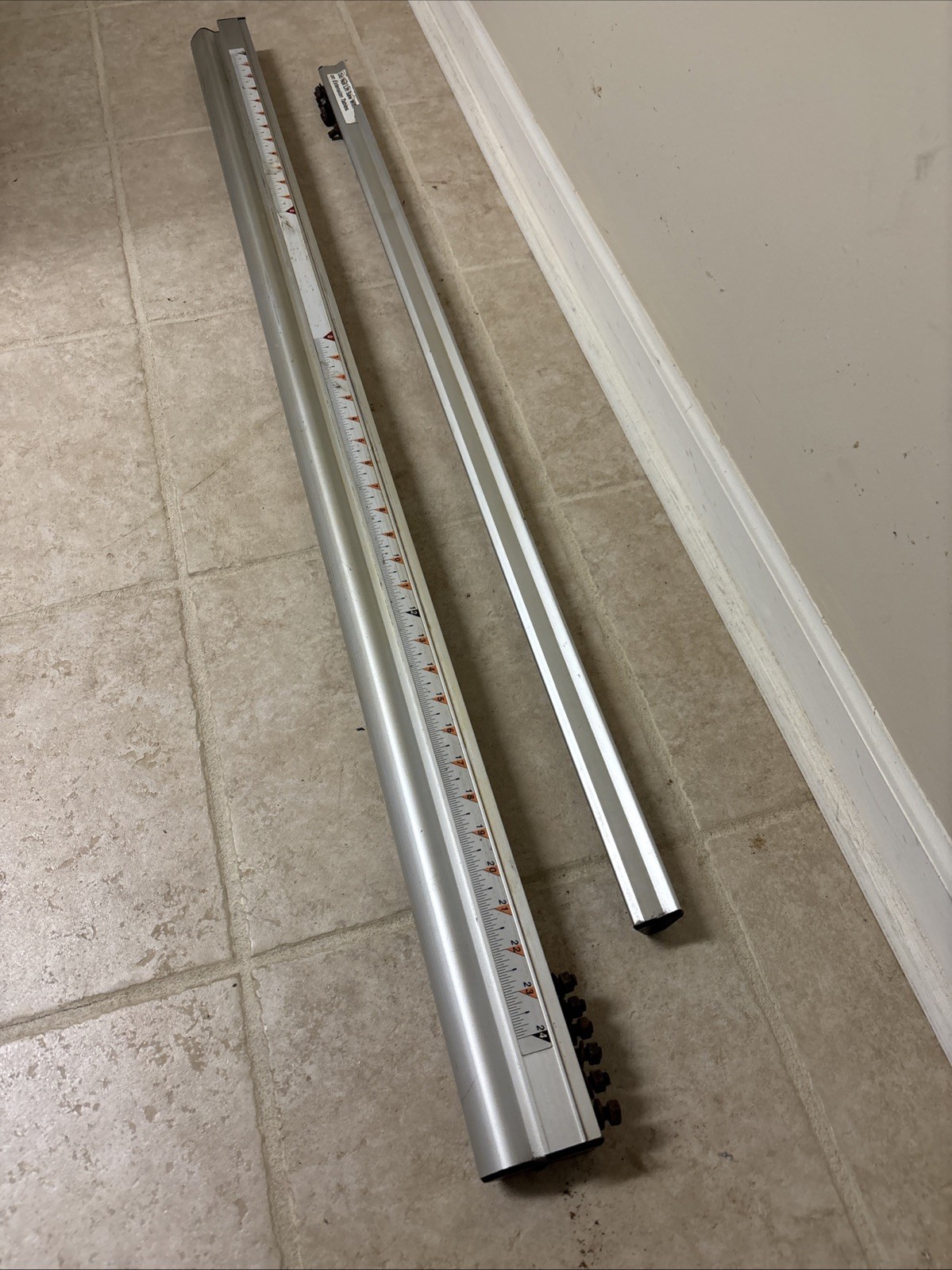 Craftsman Align-A-Rip 24/12 Table Saw Rip Fence Rails Only Ex Cond