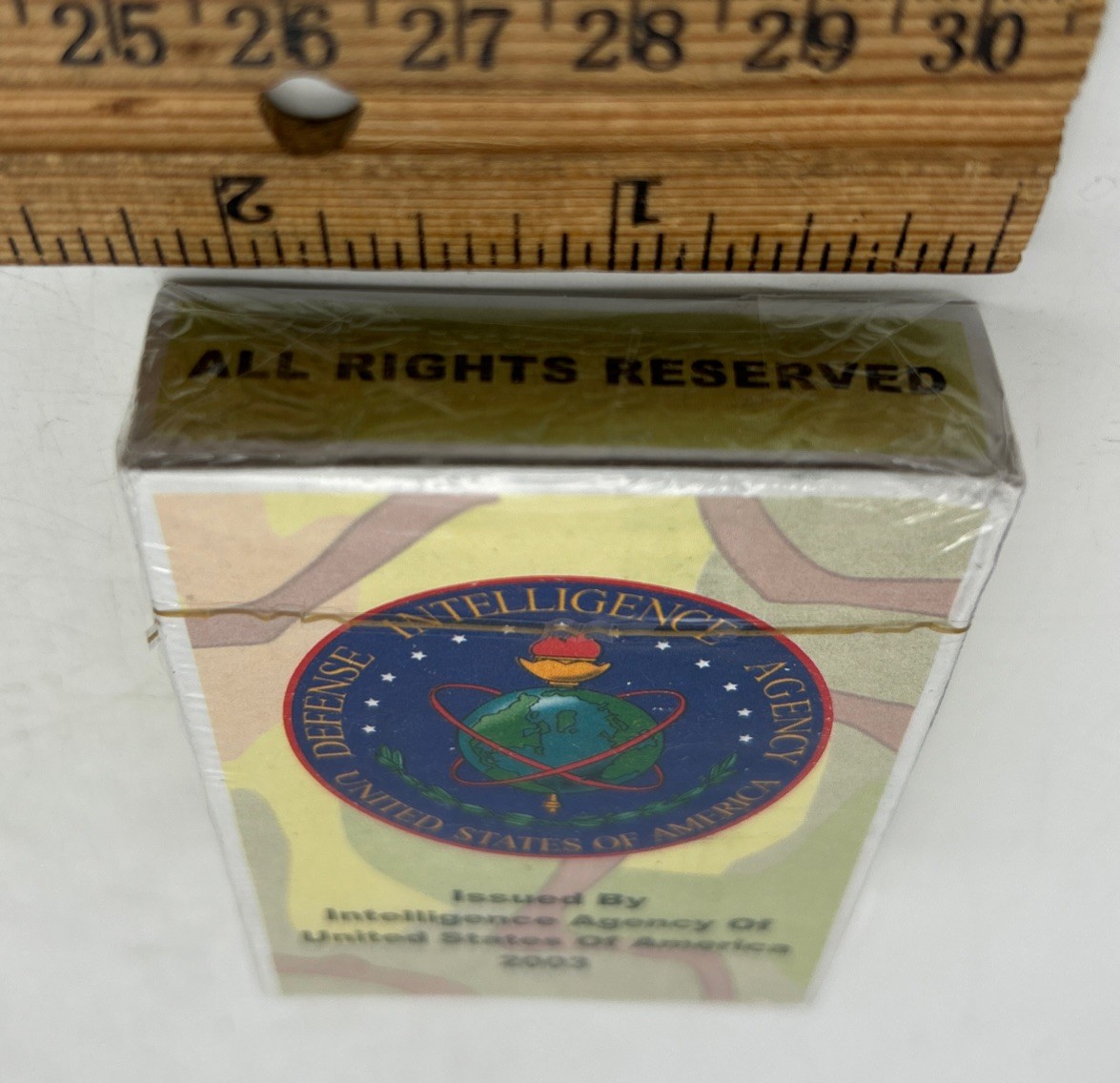 Defense Intelligence Agency Playing Cards 2003 Iraq Saddam Capture Sealed Rare!