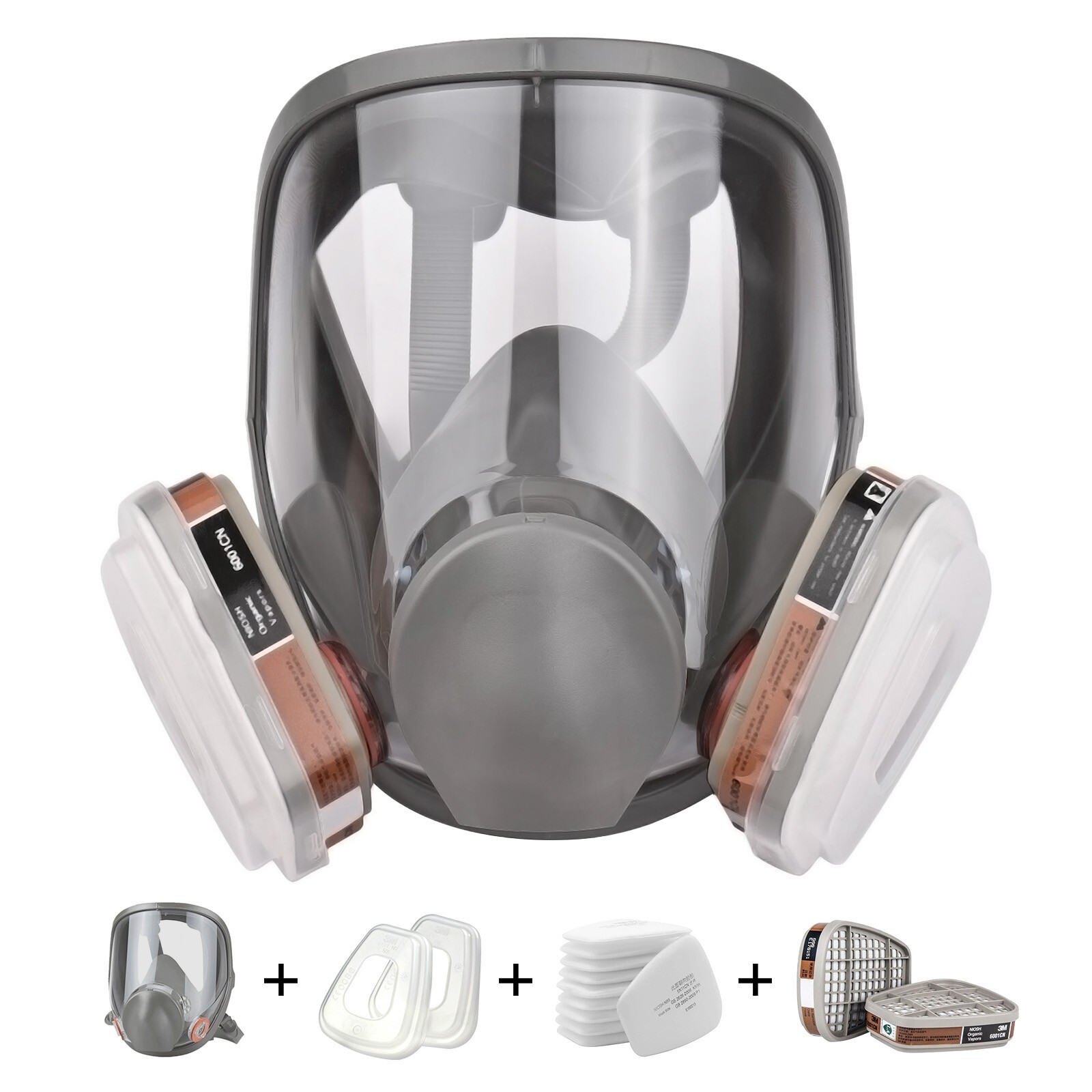 Facepiece Reusable Respirator Full Face Gas Mask For 6800 6200 Painting Spraying