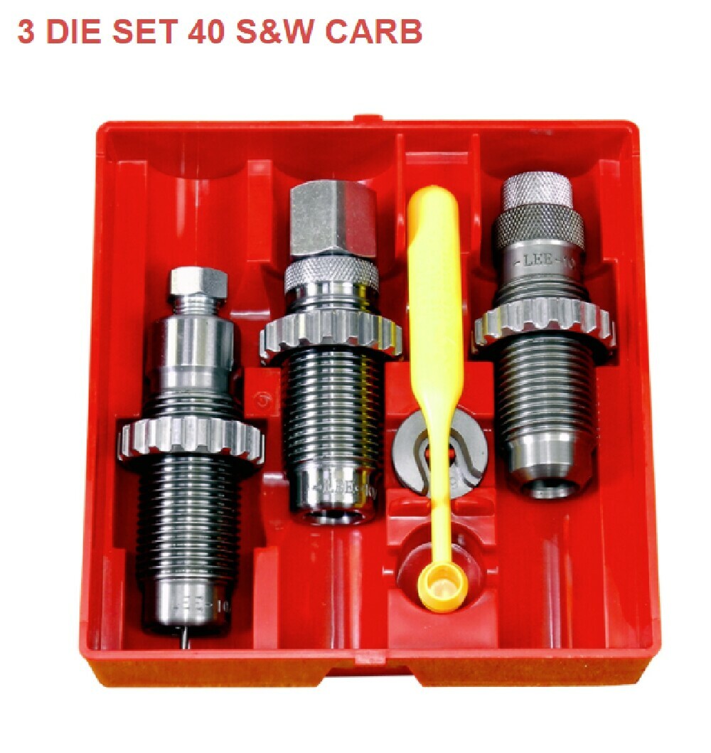 LEE Carbide 3 Die Set 40 S&W 40 Smith and Wesson 10mm Auto New in Box #90799