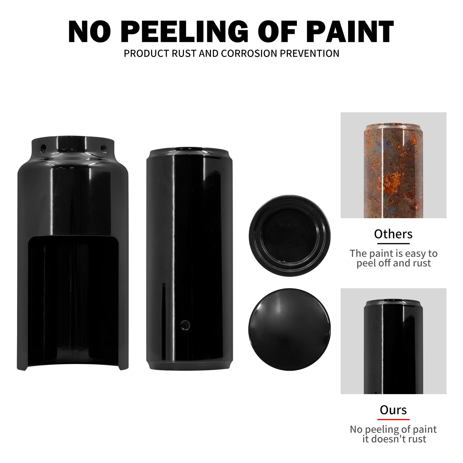 Gloss Front Fork Upper Lower Covers Cap For Harley Softail Street Bob FXBB 18-24