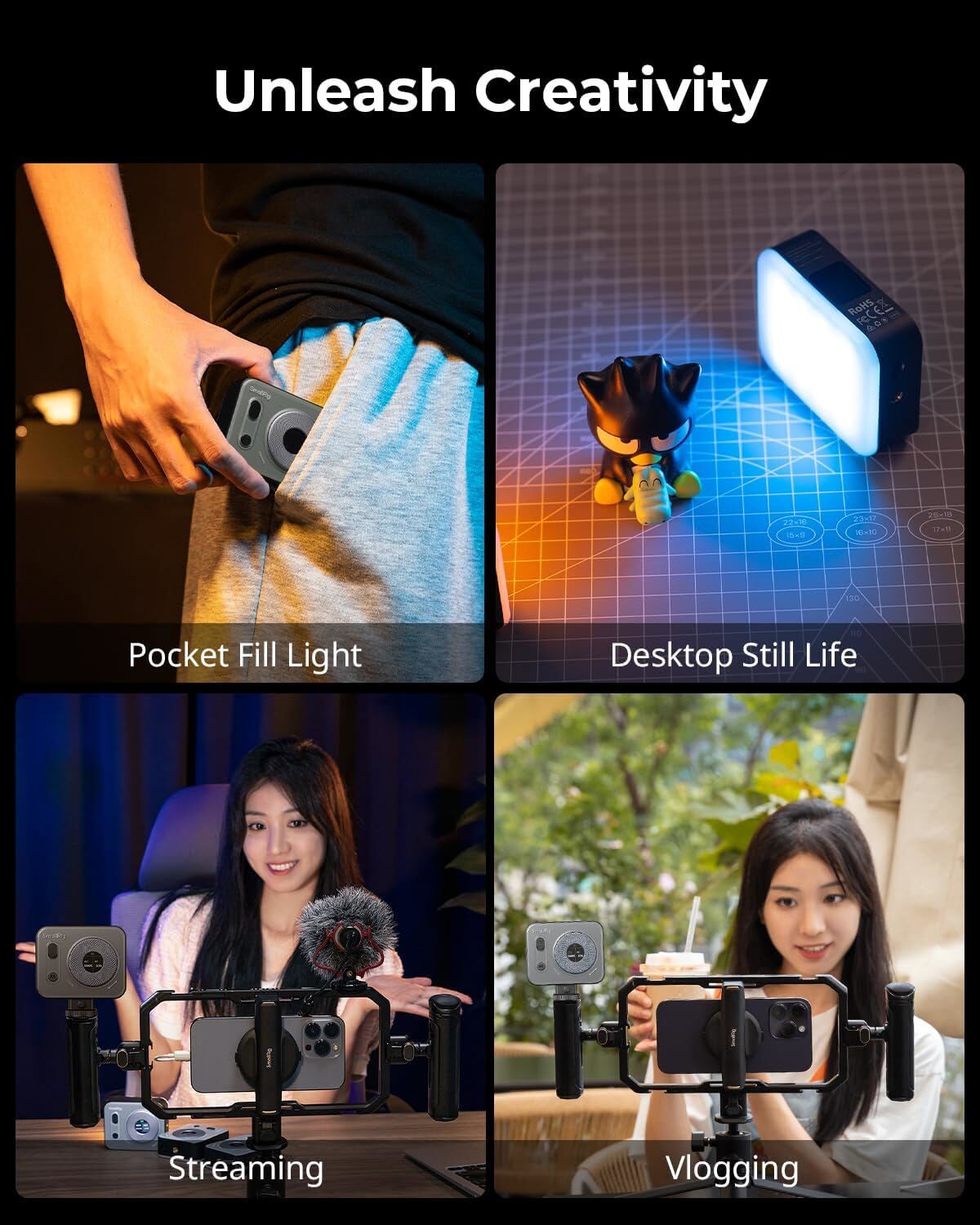 SmallRig Vibe P96 Pro Led Video Light Camera Light for Vlog 4660