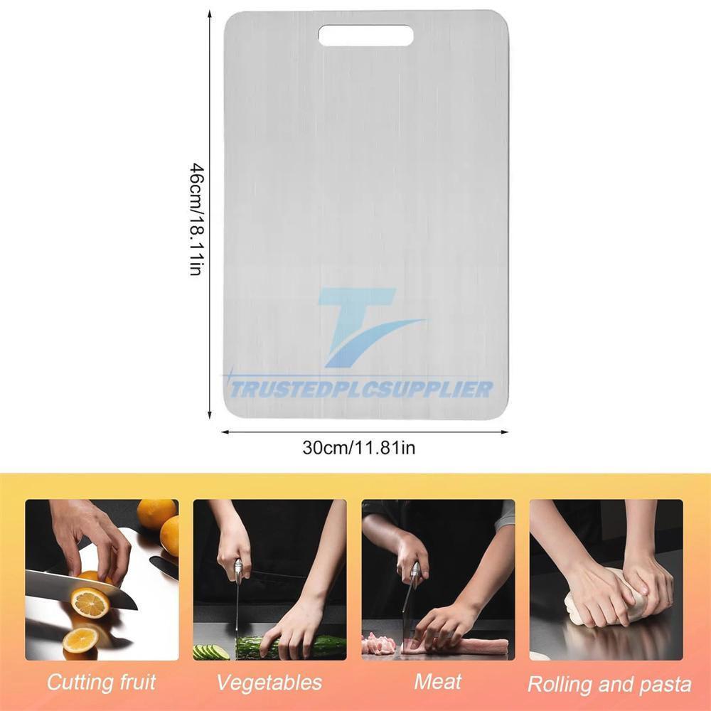 Titanium Cutting Board Double-Sided Titanium Cutting Boards for Kitchen Camping