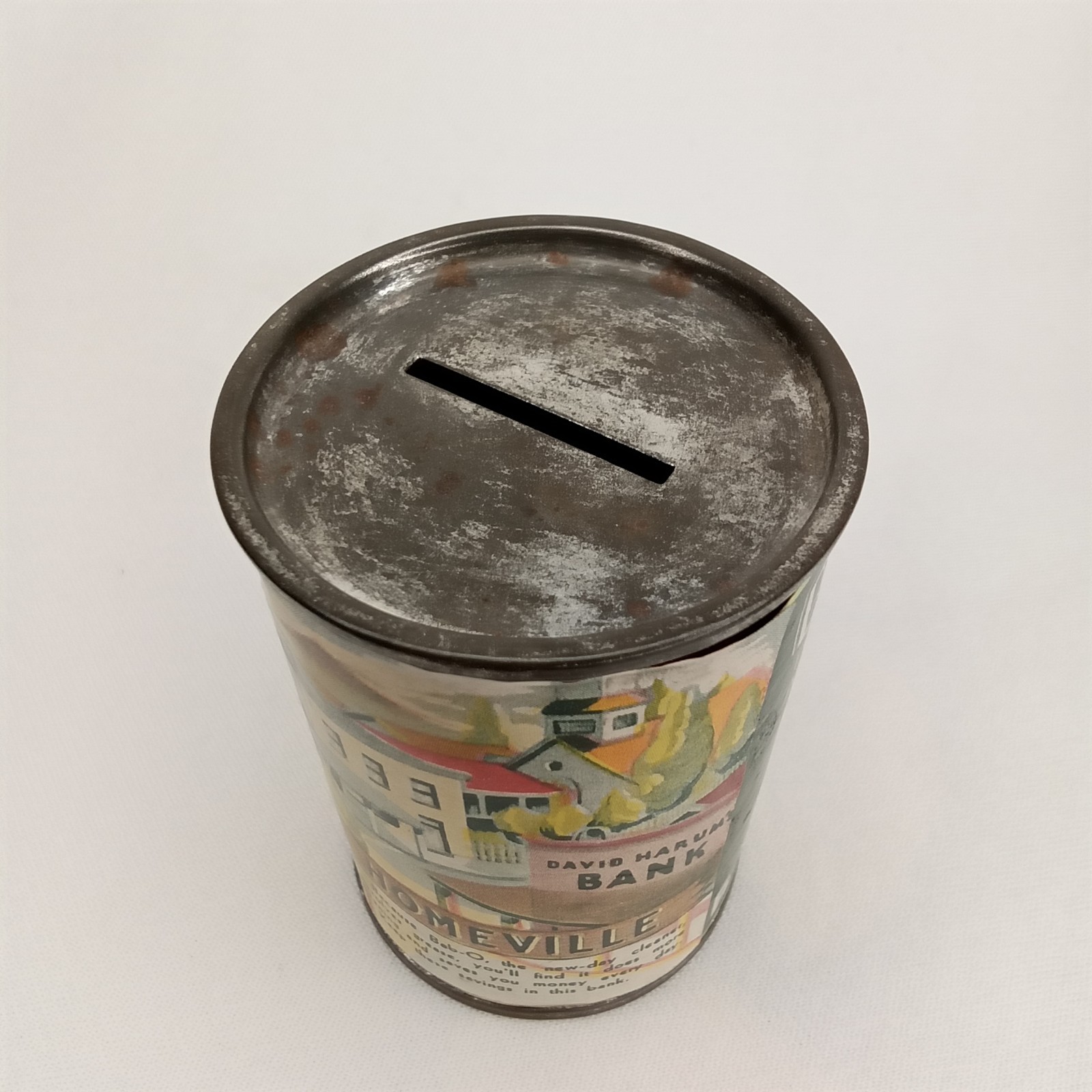 WWII Era 1940s Advertising Coin Bank Bab-O E.T. Babbitt David Harum Radio Drama