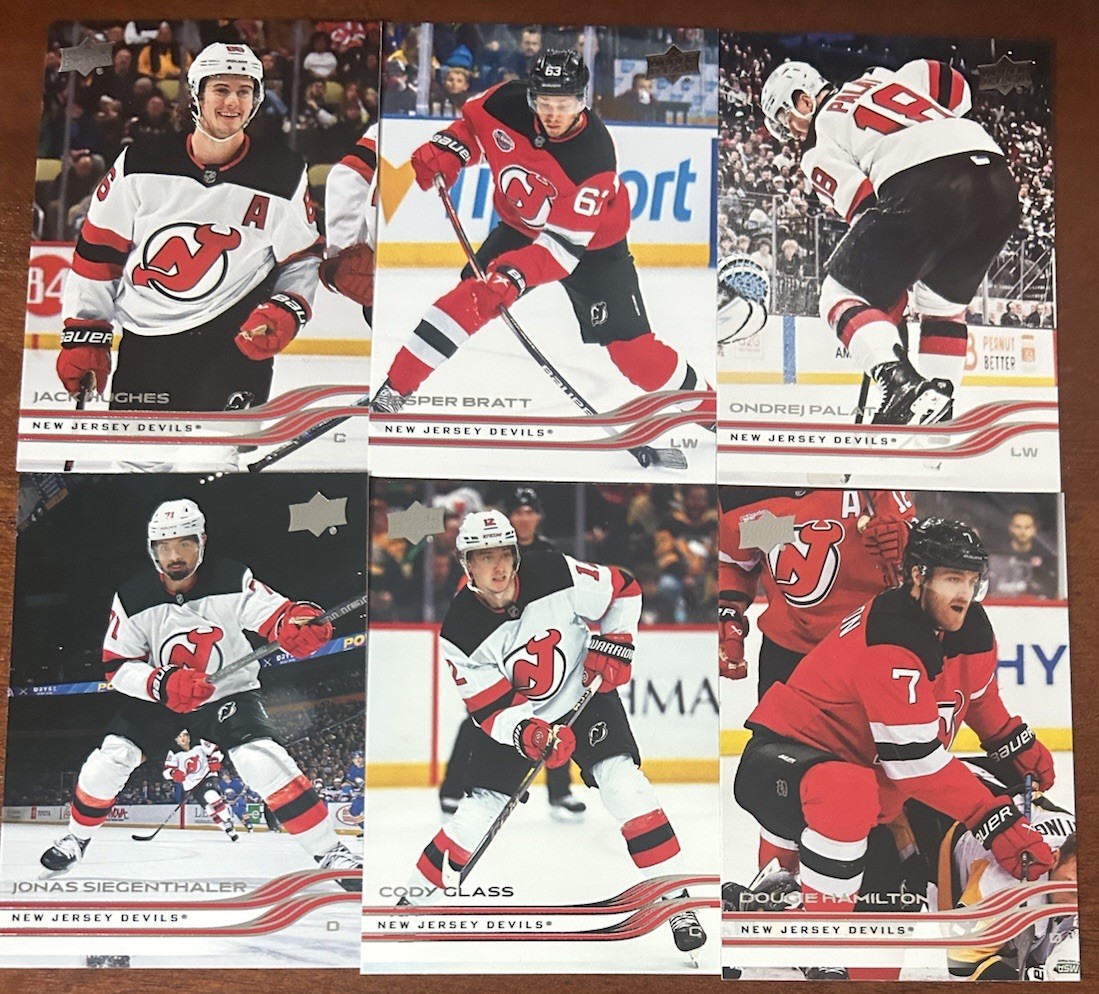 New Jersey Devils 2025-26 UD Series 2 Team Set (6 Cards) Jack Hughes