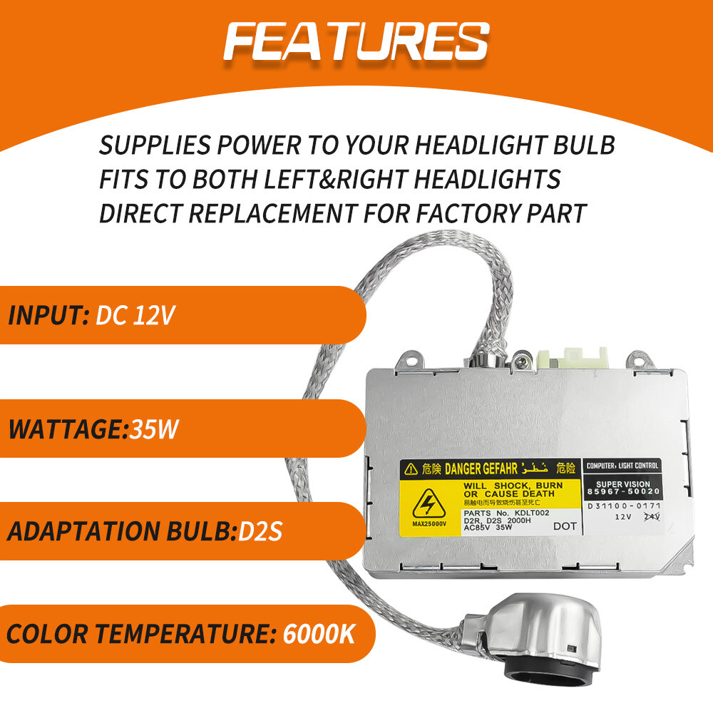 HID Xenon Headlight Ballast Control Module for Toyota Lexus IS300 US 85967-50020