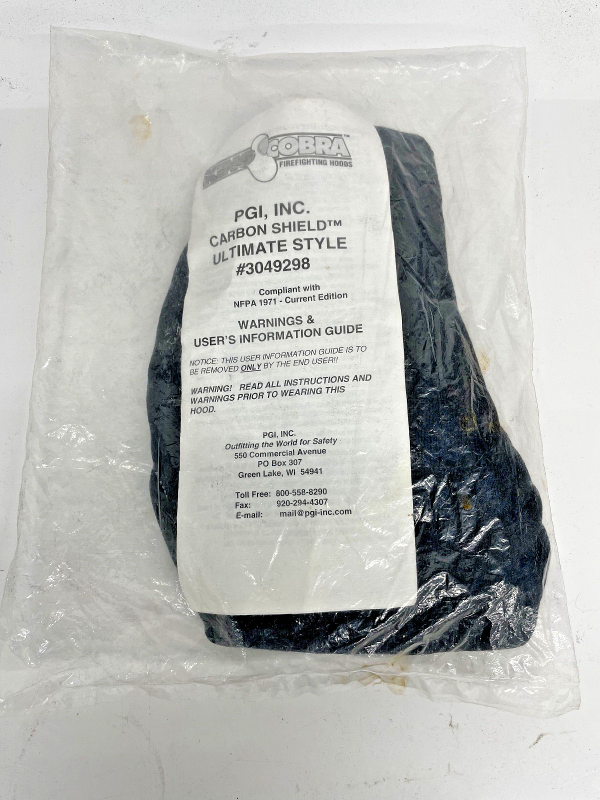 PGI COBRA™ ULTIMATE™ CARBON SHIELD™ FIREFIGHTING HOOD