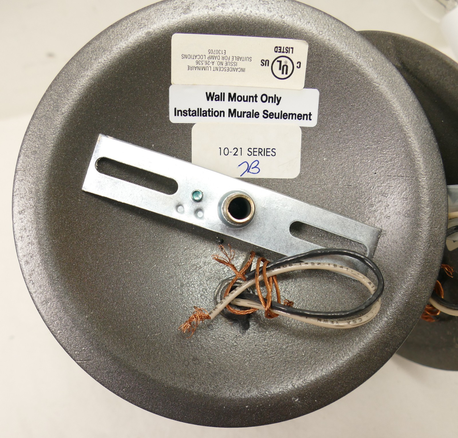 Pair of Hubbardton Forge Traditional Simple Lines Wall Sconces 20-4010-20 Iron