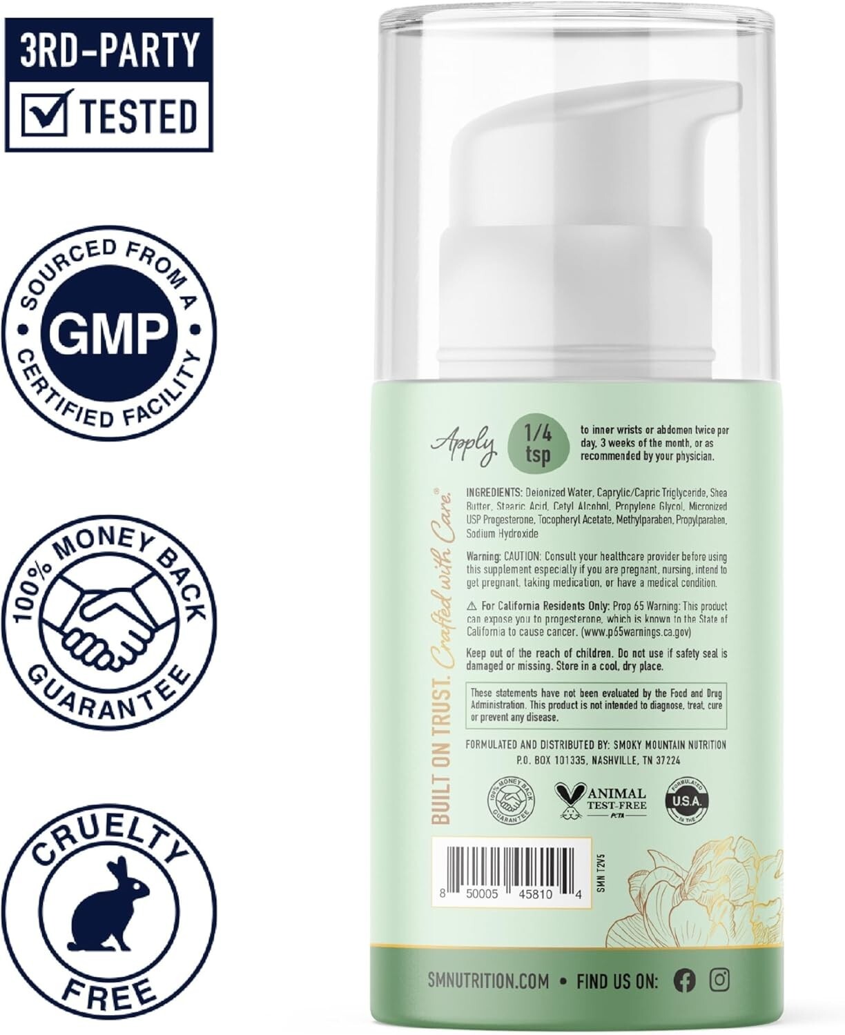 Progesterone Cream for Women 2000mg USP Micronized Progesterone for Balance 4oz