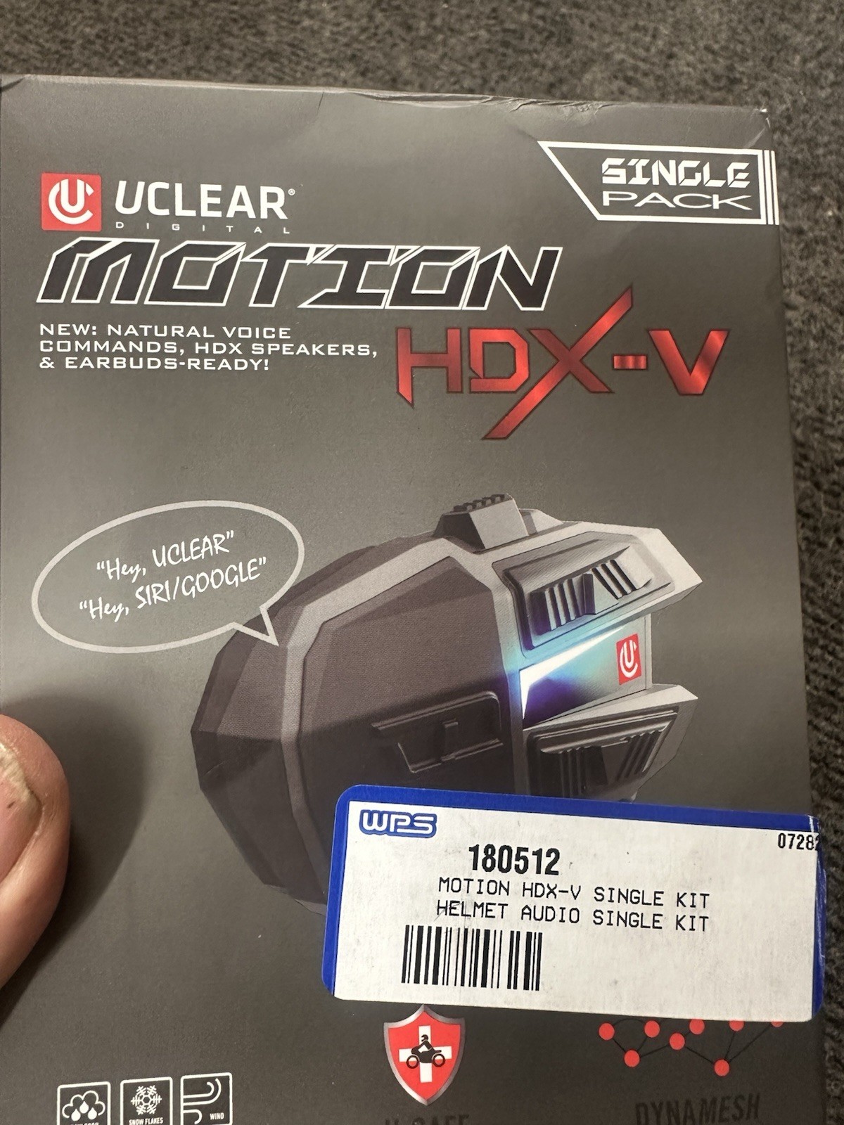 Uclear Digital NEW Motion HDX-V Bluetooth Helmet Audio System – Single Kit