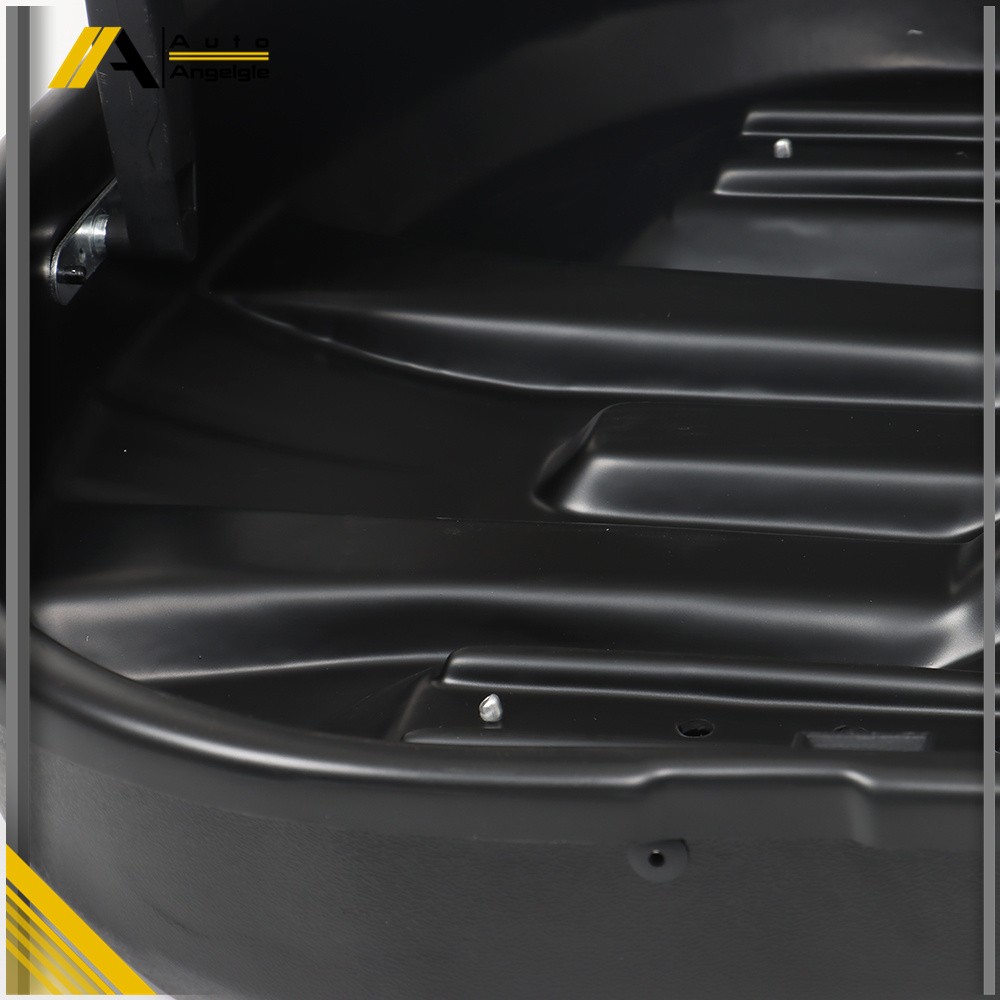 White 14 ft3 ABS Car Roof Top Box Cargo Luggage Carrier 2 Locks Toolless Install