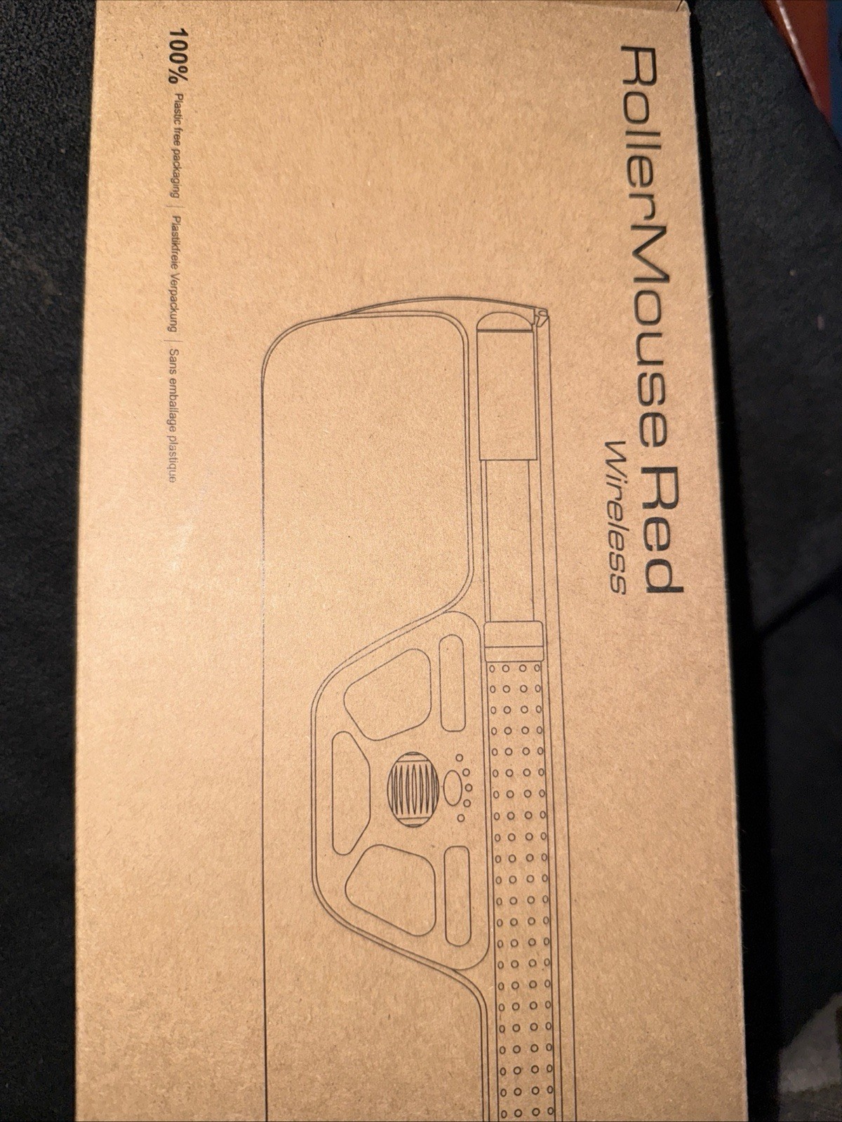 Contour Design RollerMouse Wireless Ergonomic Mouse - RM-RED-WL