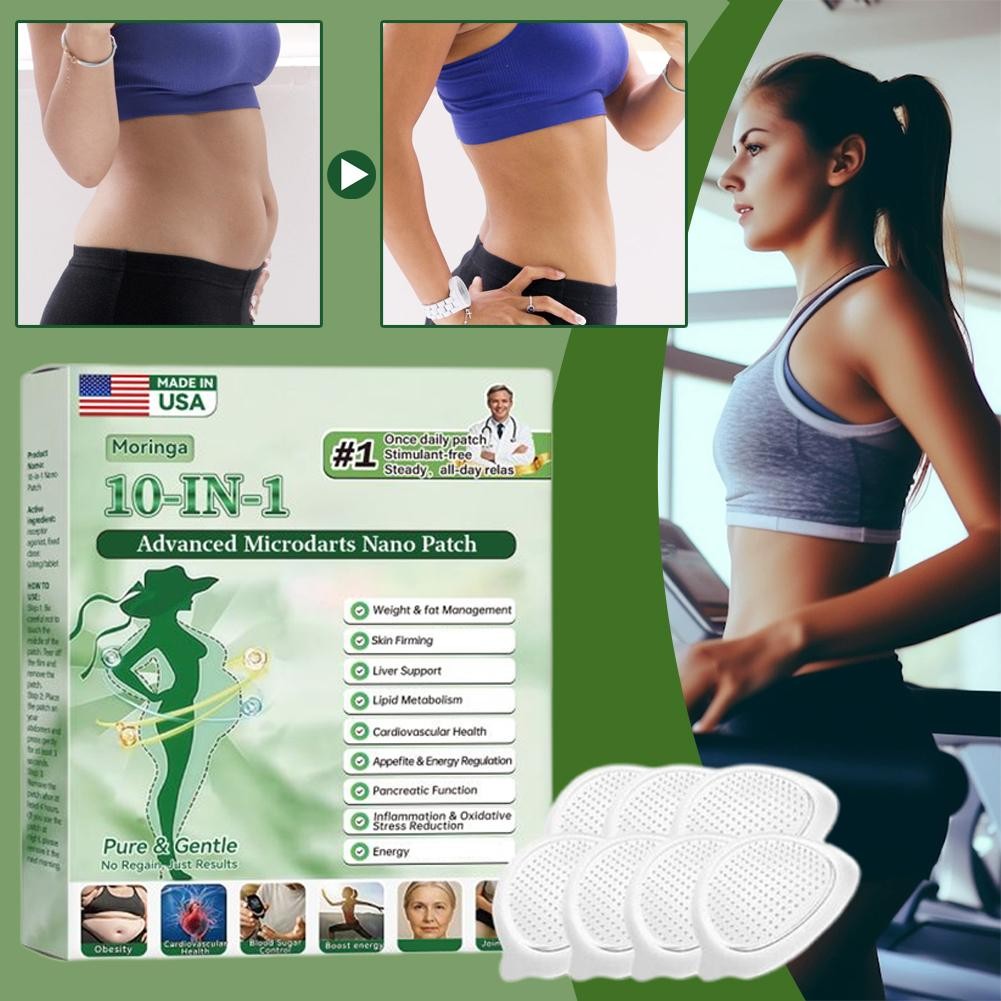 6 BOX Moringa Berberine - 10 in 1 Advanced Metabolic Nano Microneedle -Patches