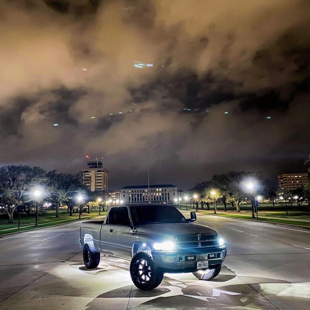 Set of (4) 17.5" Brightest QUAD ROW Solid WHITE Car Trucks LED Wheel Rim Lights