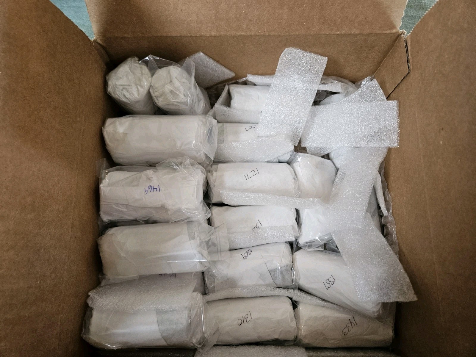 LOT OF 25 TUBE LENS.3" METAL TUBE/LENS INSIDE..