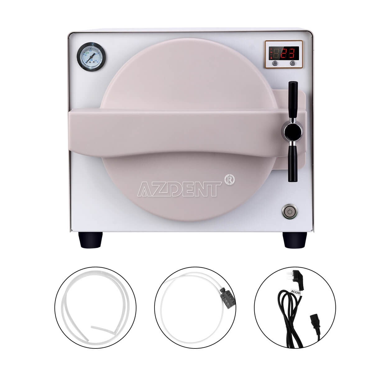 18L Dental Autoclave Steam Sterilizer Medical Class B Sterilization LCD Printer