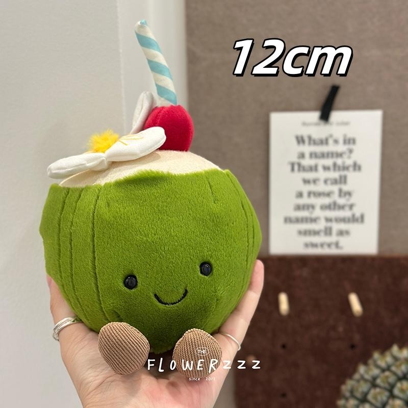 Jellycat Lemonade Coconut Palm Tree Red Coral Plush Toy