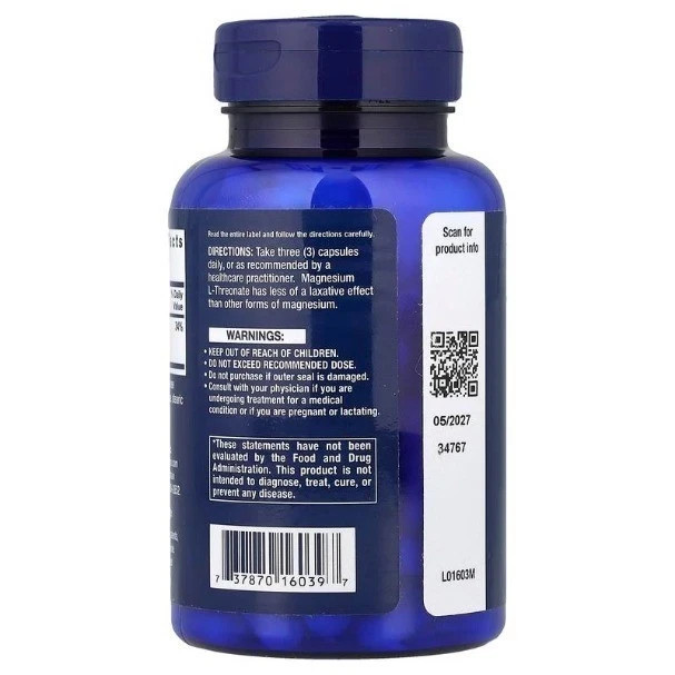 Life Extension Neuro-Mag Magnesium L-Threonate 144 mg 90 Veg Caps