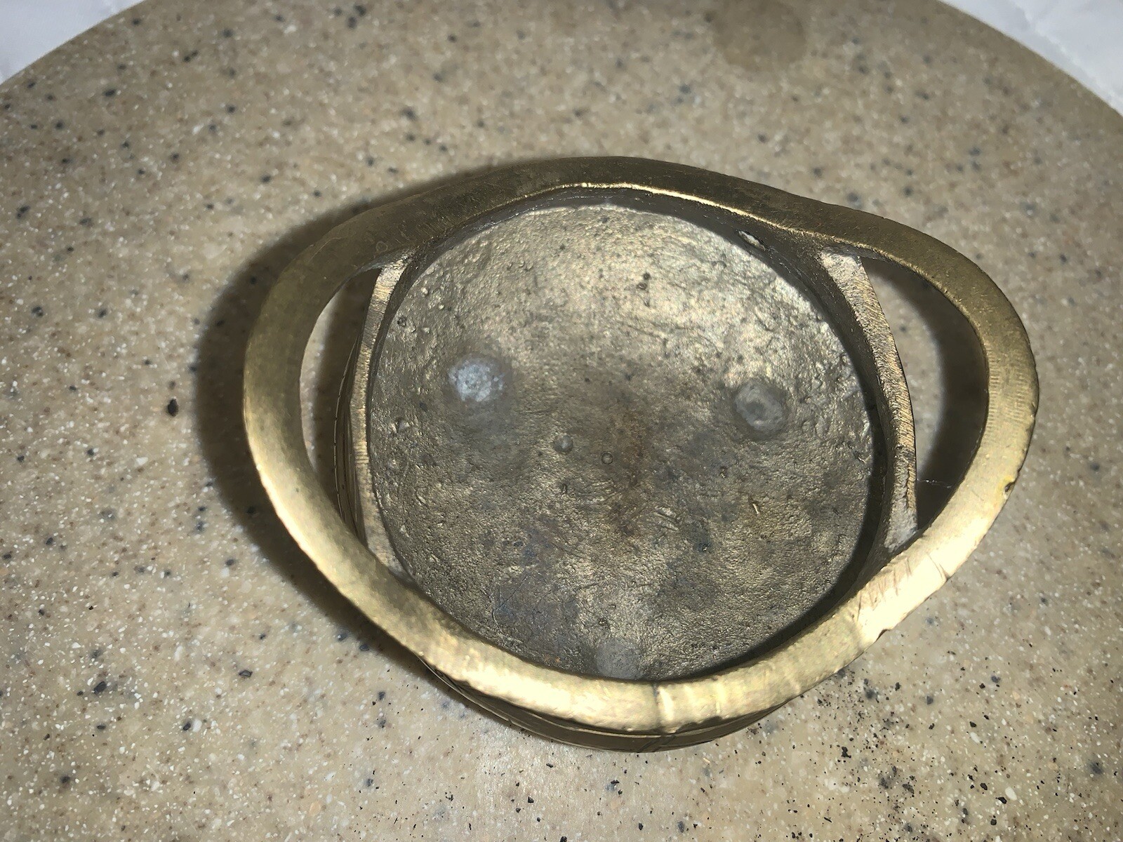 Vtg Chinese Small Brass Censer Tripod Incense Burner Xuande Reign 6 Hallmarks