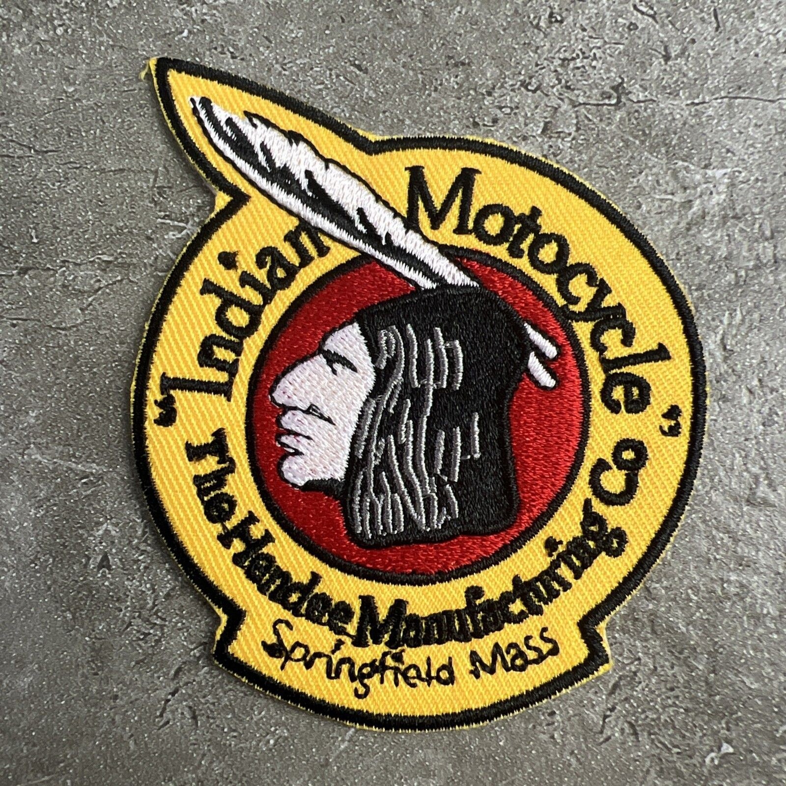 NEW Indian Motorcycle Embroidered 3+” Iron on Patch MC Biker 1901  FREE SHIP!