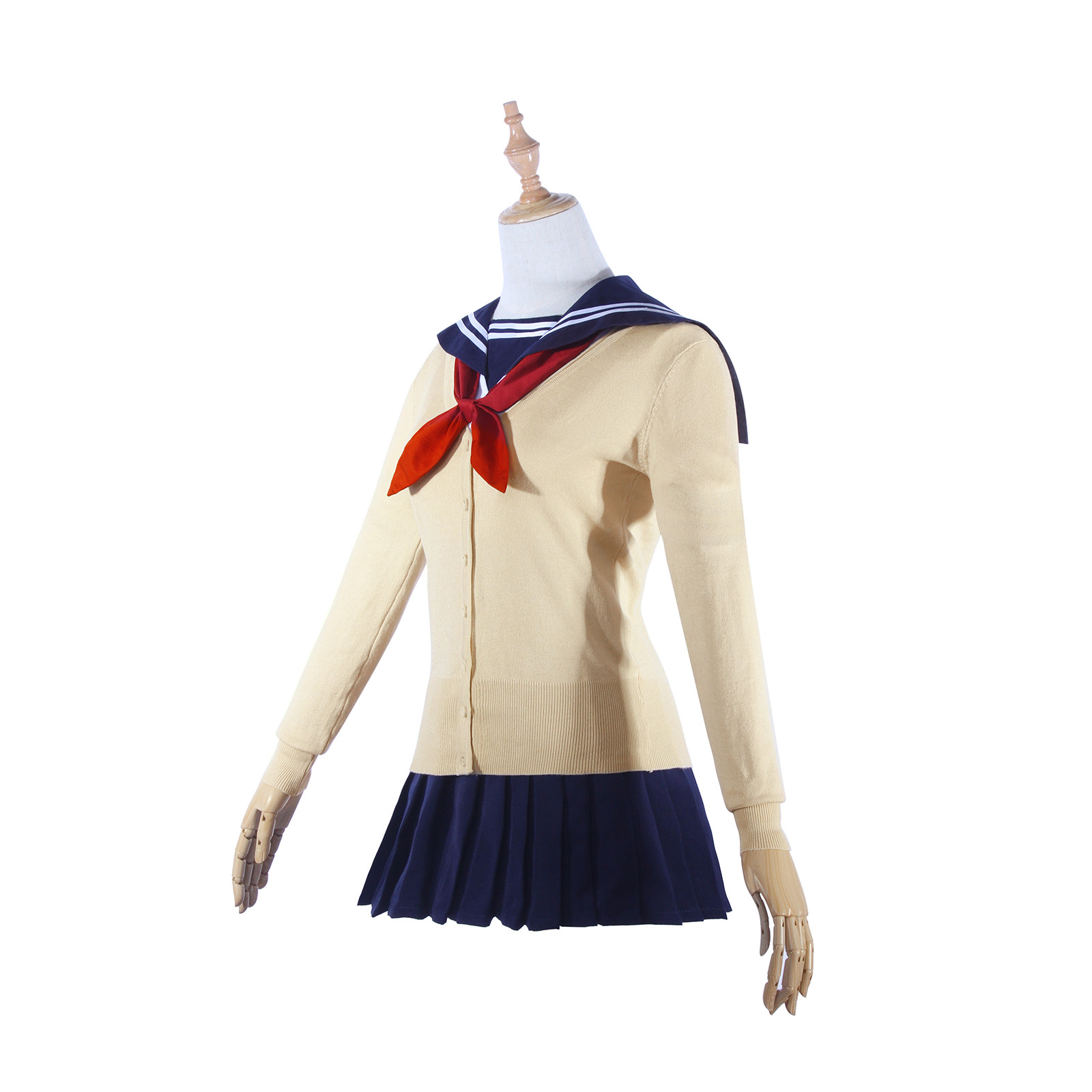 My Hero Academia Himiko Toga Cosplay Costume Wig JK Uniform Outfit Full Set