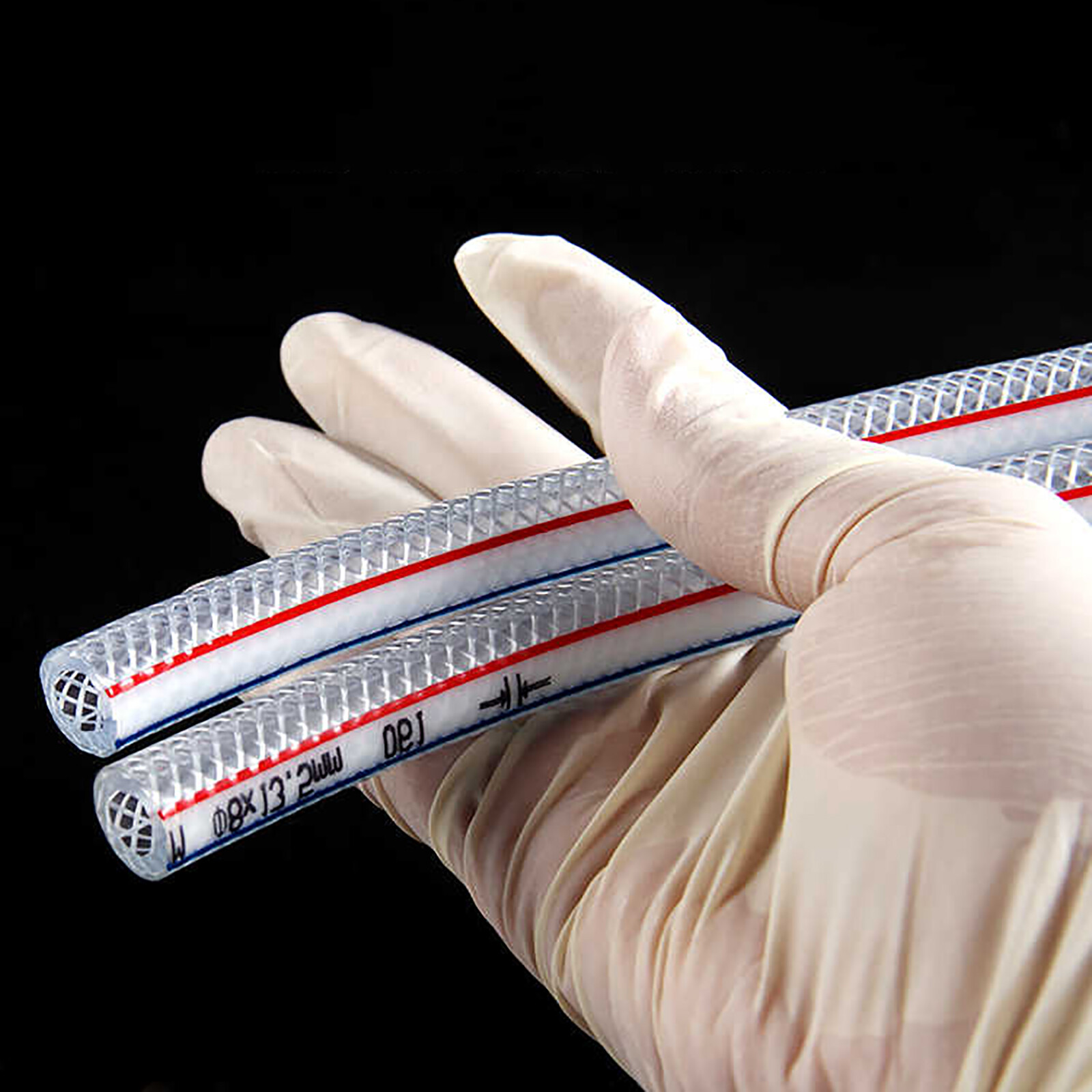 PVC HOSE Clear Flexible Reinforced Braided Food Grade OIL WATER Tube Pipe