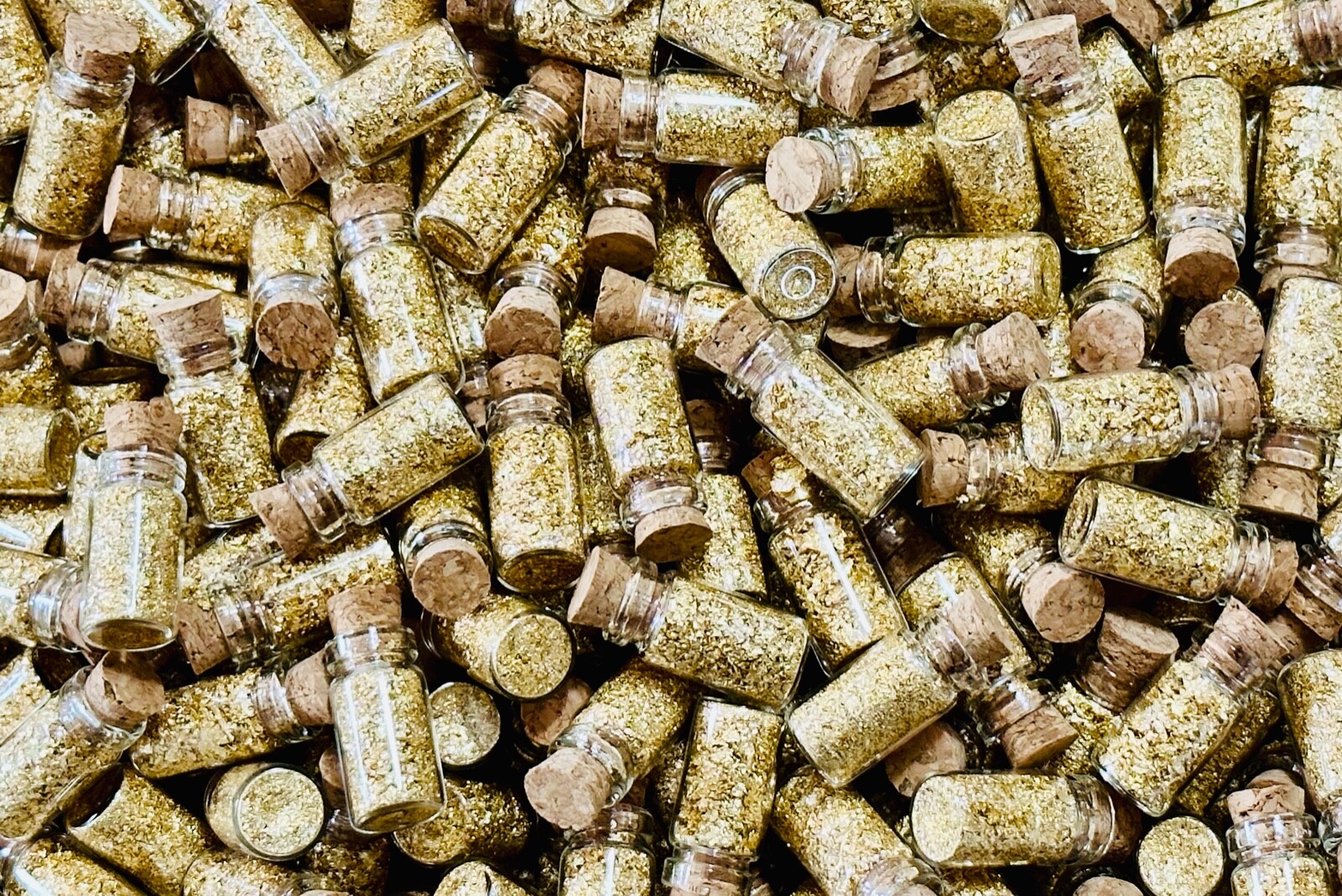 12 Bottles of Gold Leaf Flakes....1ml.... Lowest Price online !!
