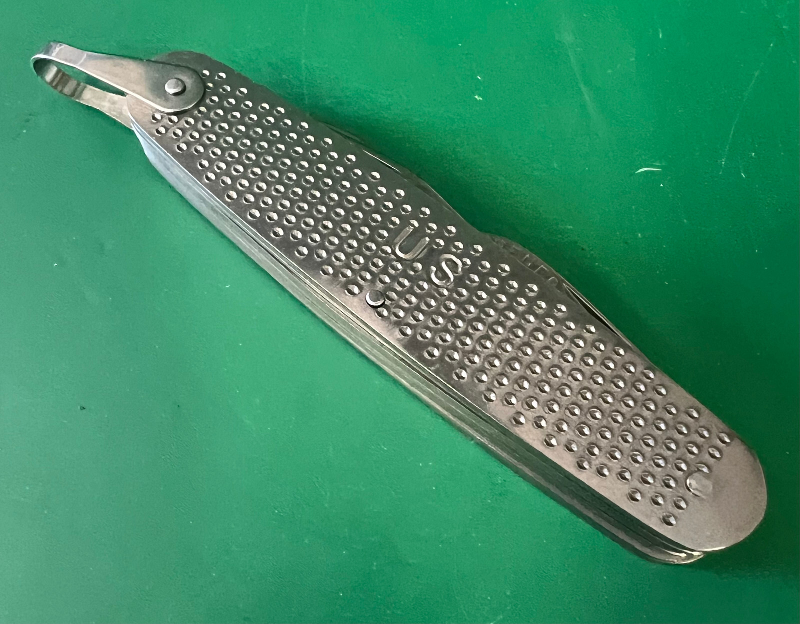 US ARMY STAINLESS STEEL POCKET KNIFE- NEW CONDITION