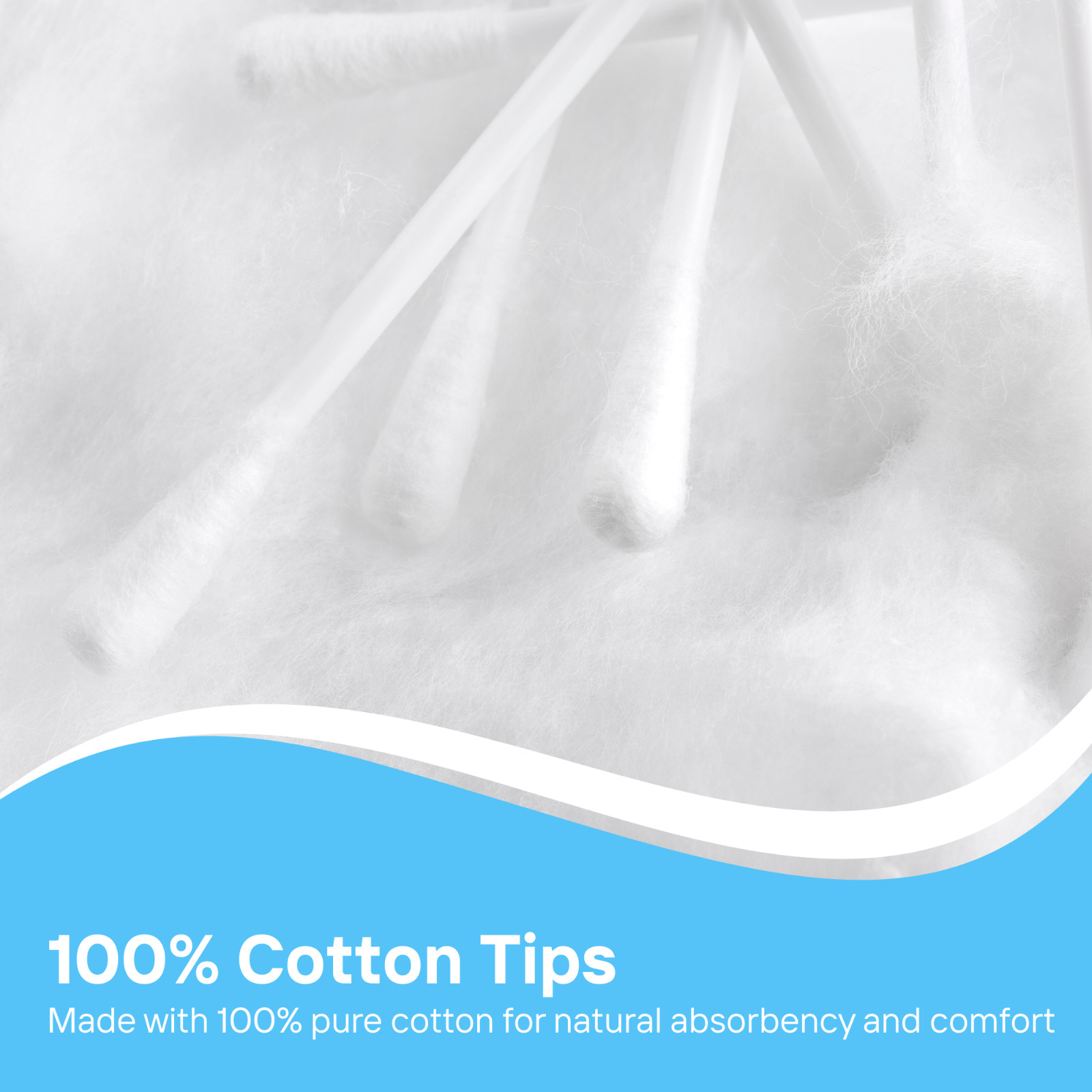 XtraCare Cotton Swabs, Double-Tipped, 300 Count – Soft & Flexible (3-Pack)